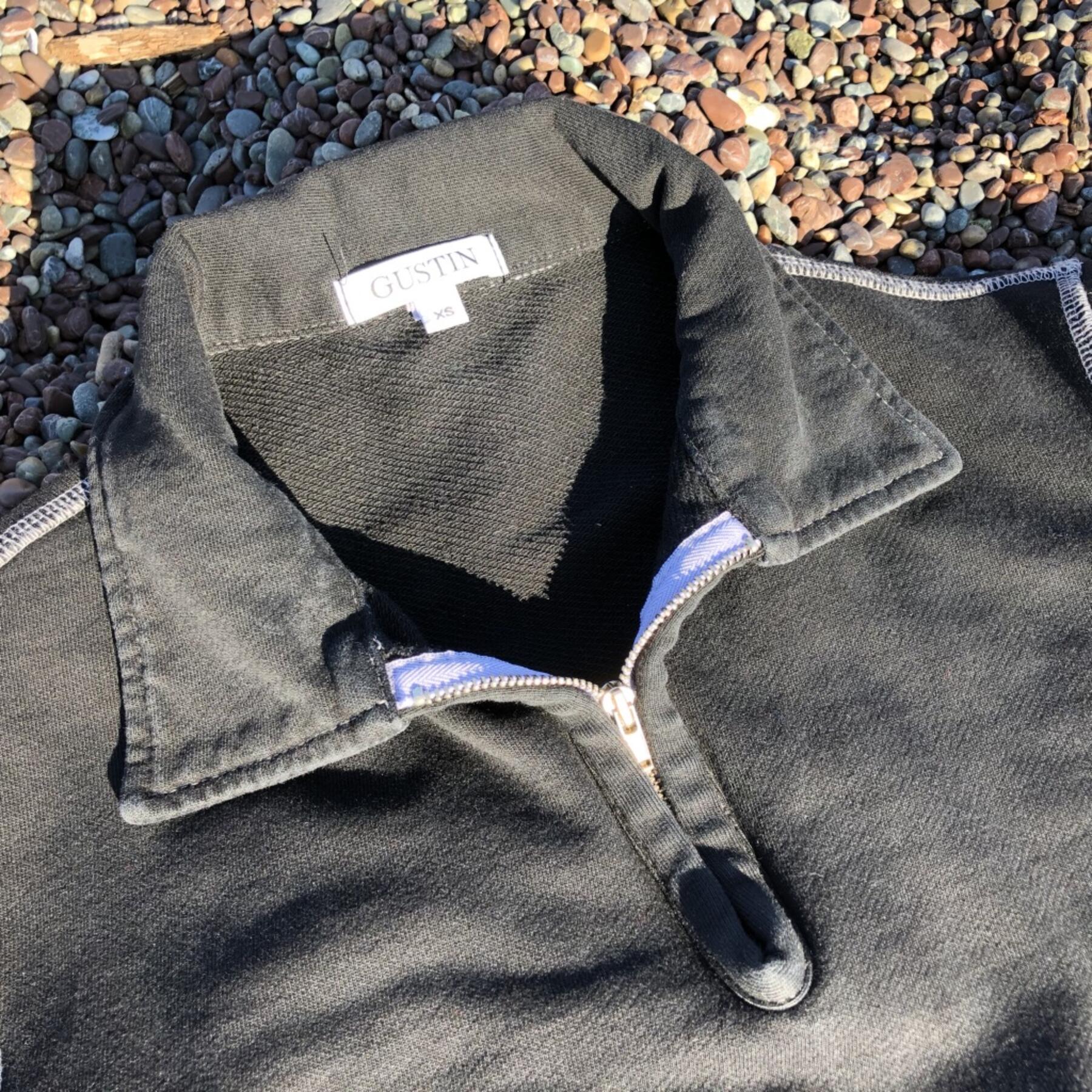 gustin half zip sweatshirt - black