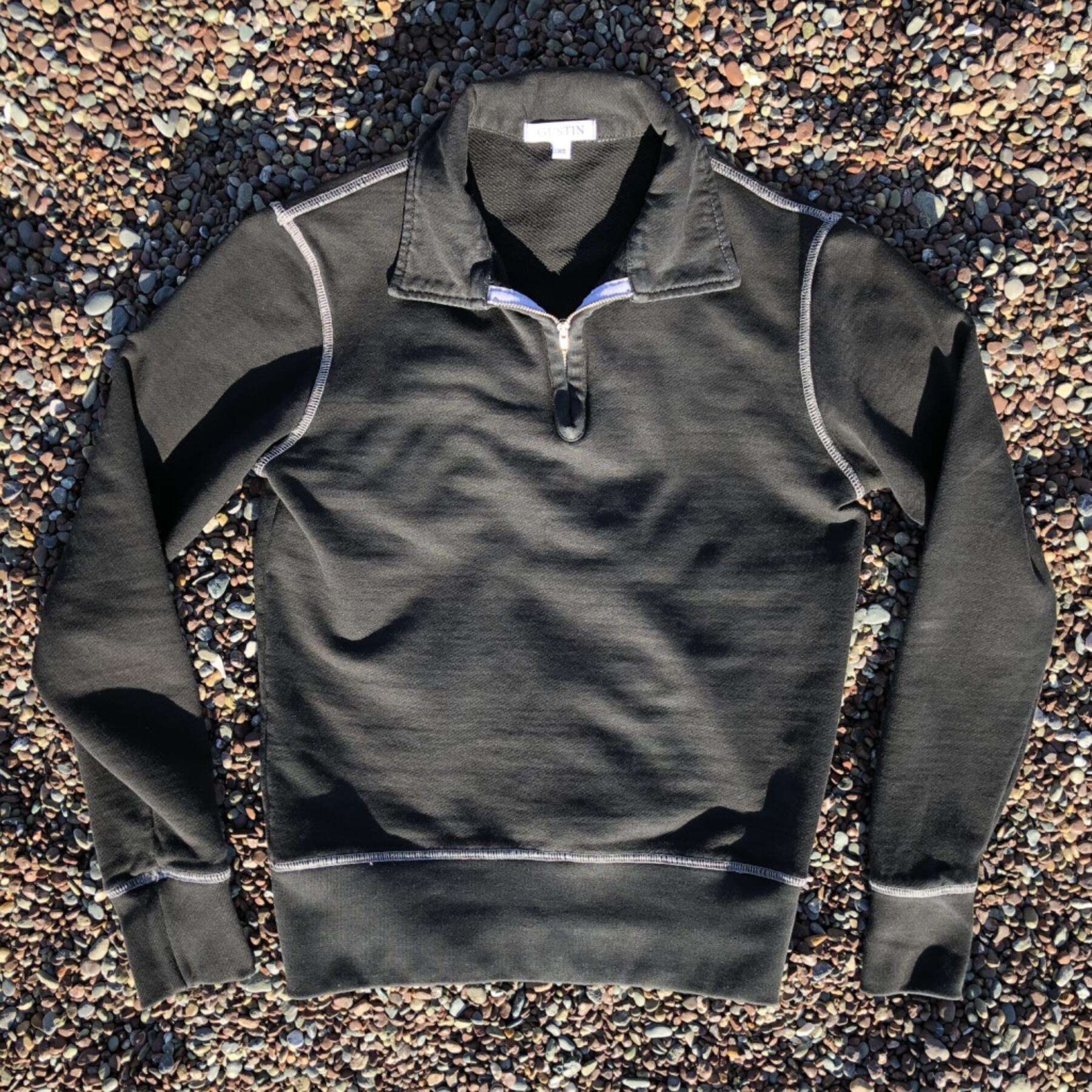 gustin half zip sweatshirt - black