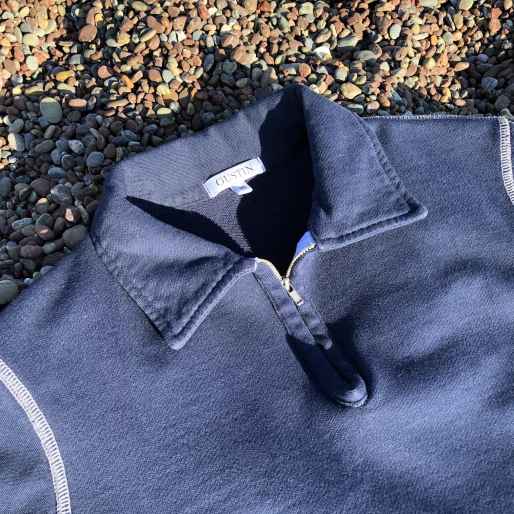 gustin half zip sweatshirt - navy
