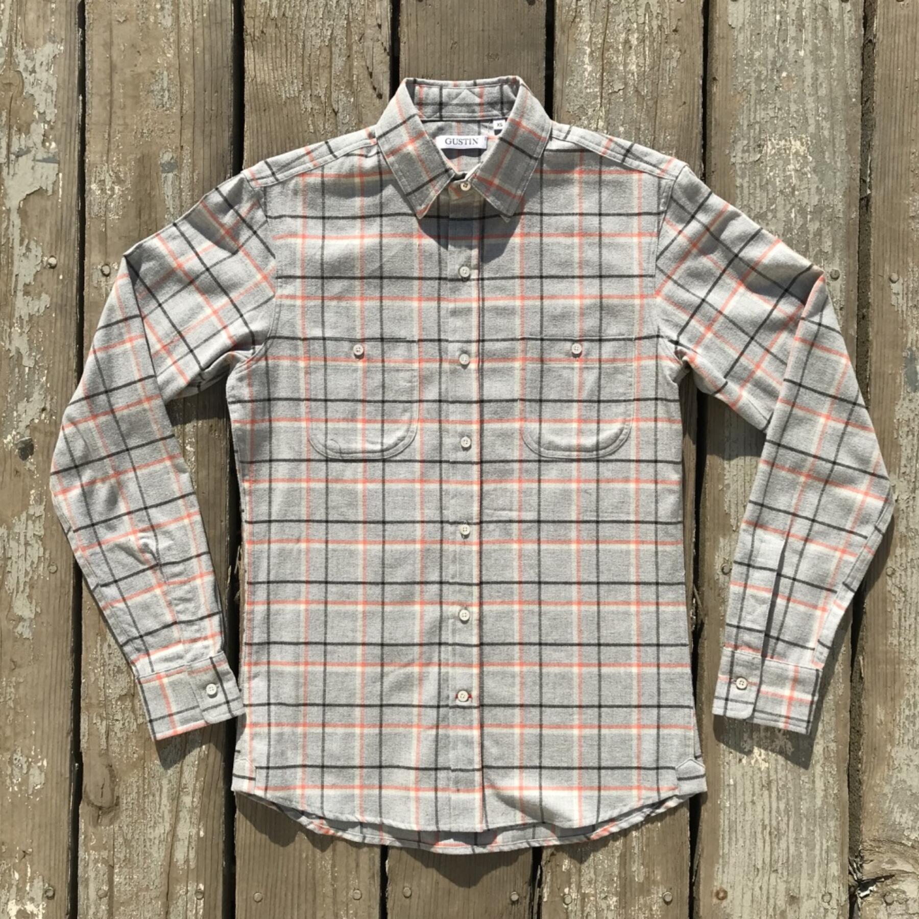 gustin #559 stone orange flannel
