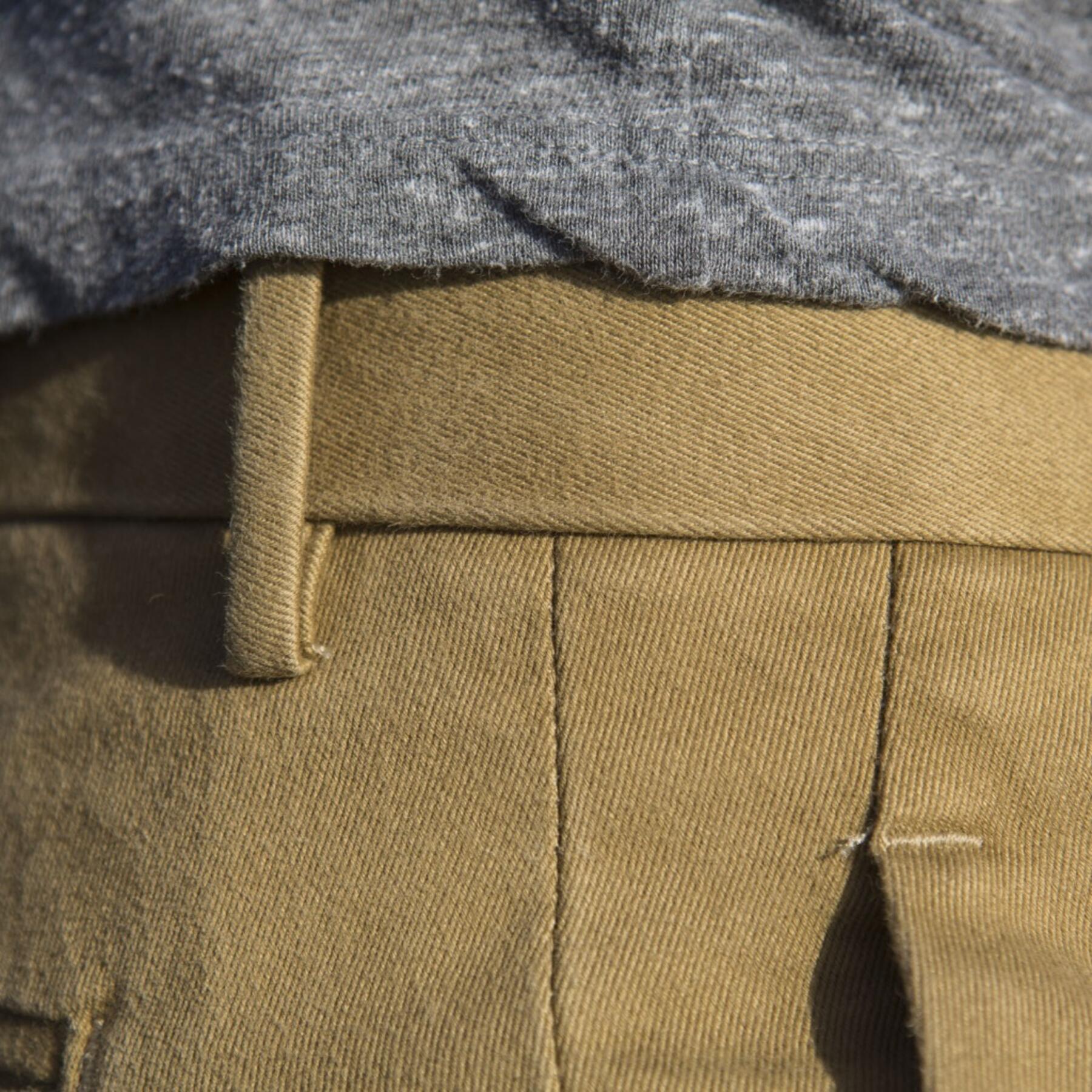 gustin #158 khaki wool blend chinos
