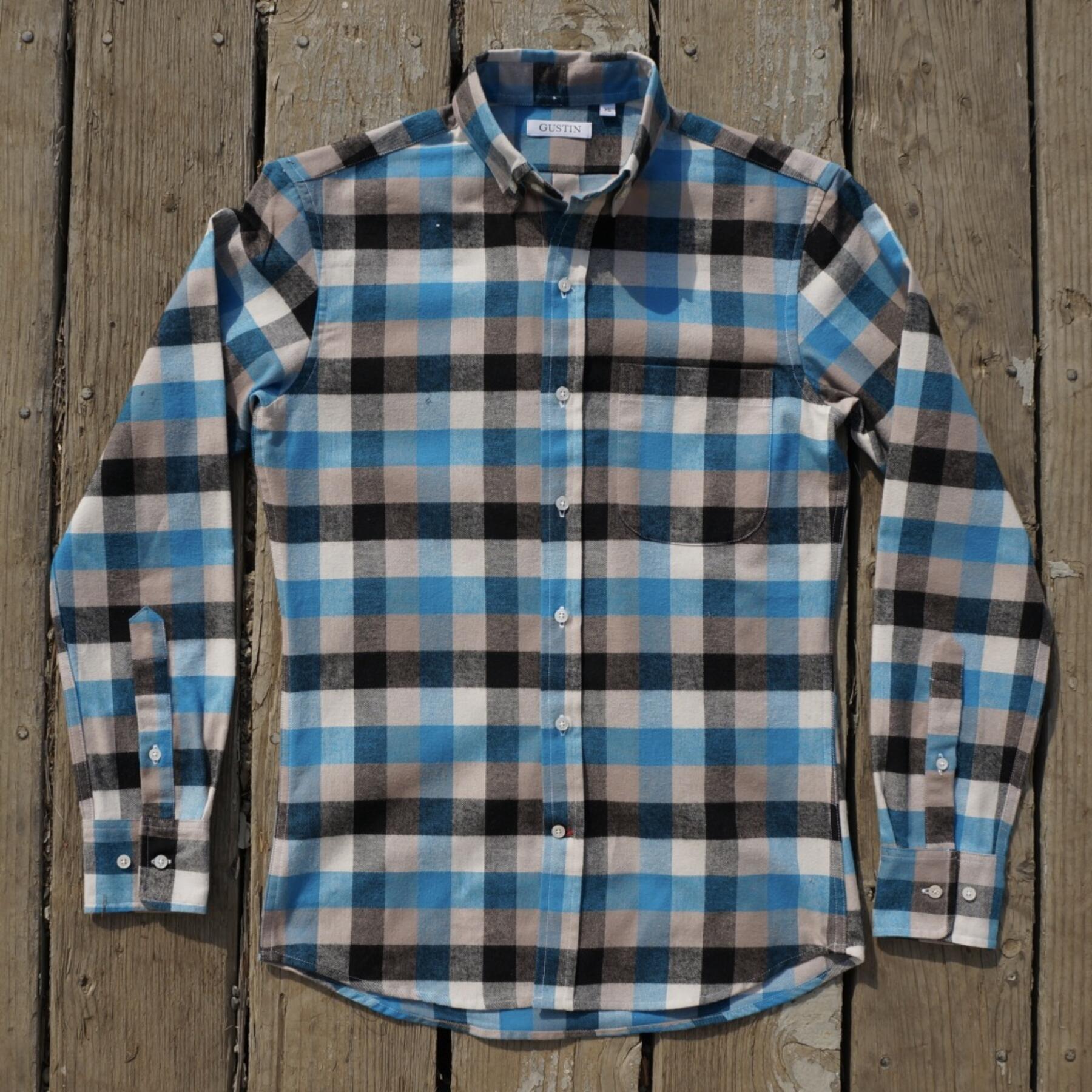 gustin #561 blue vintage check