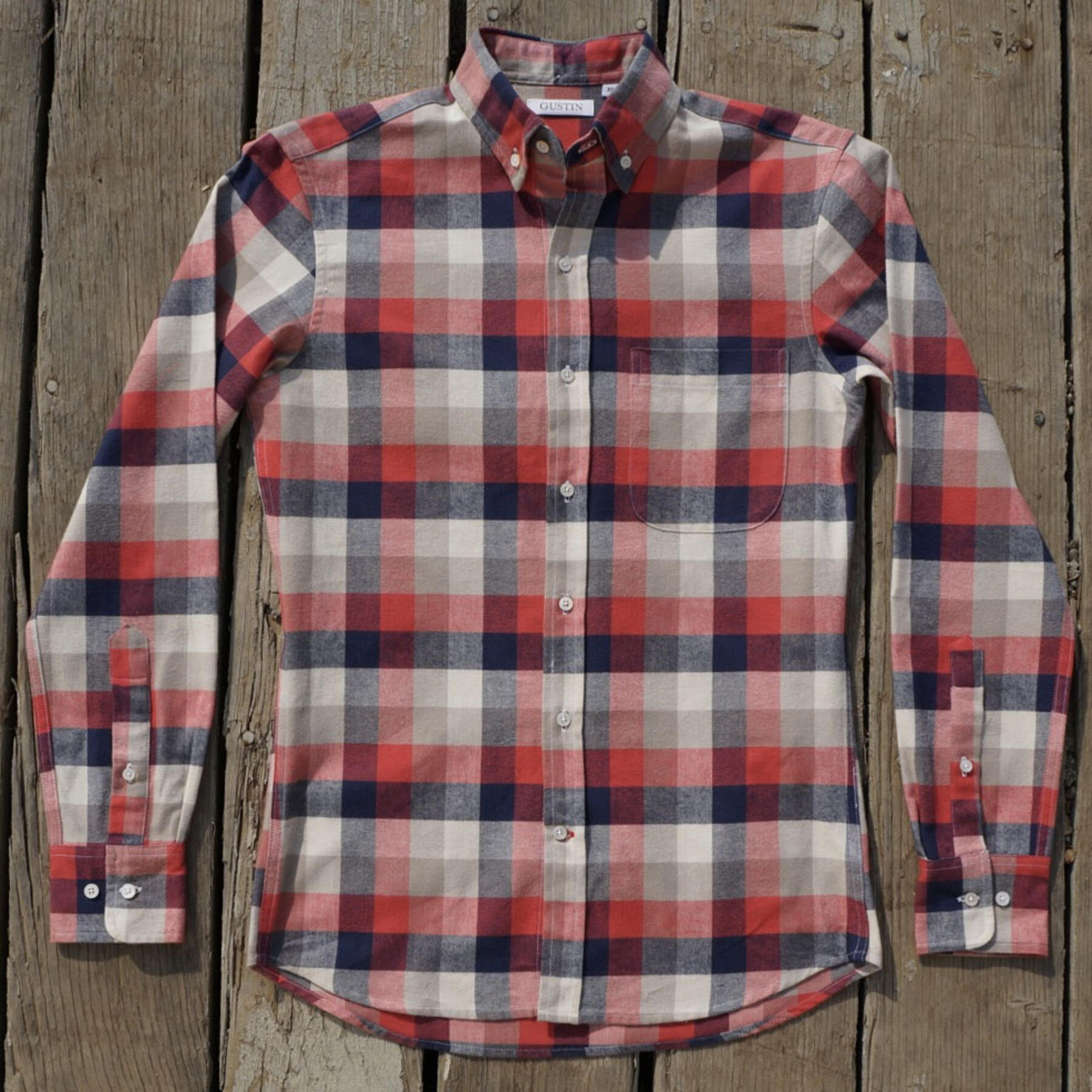 gustin #562 red vintage check