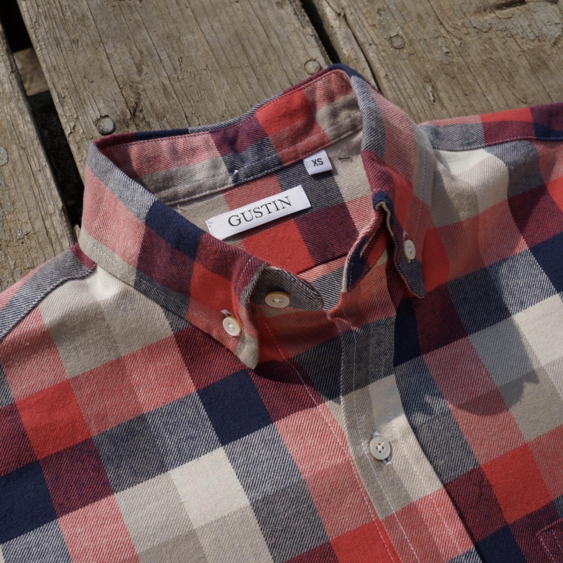 gustin #562 red vintage check