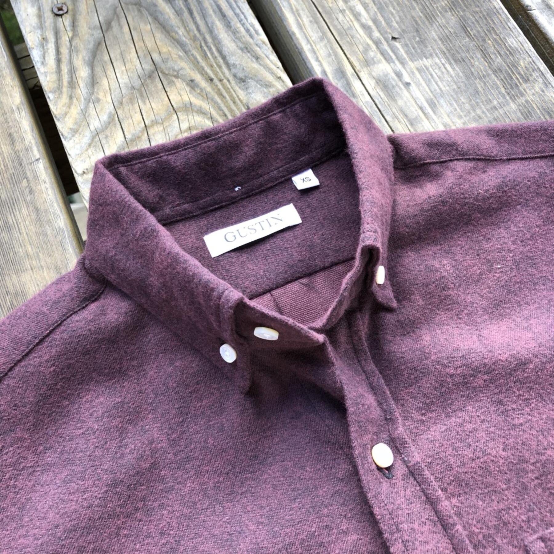 gustin #563 oxblood x black flannel