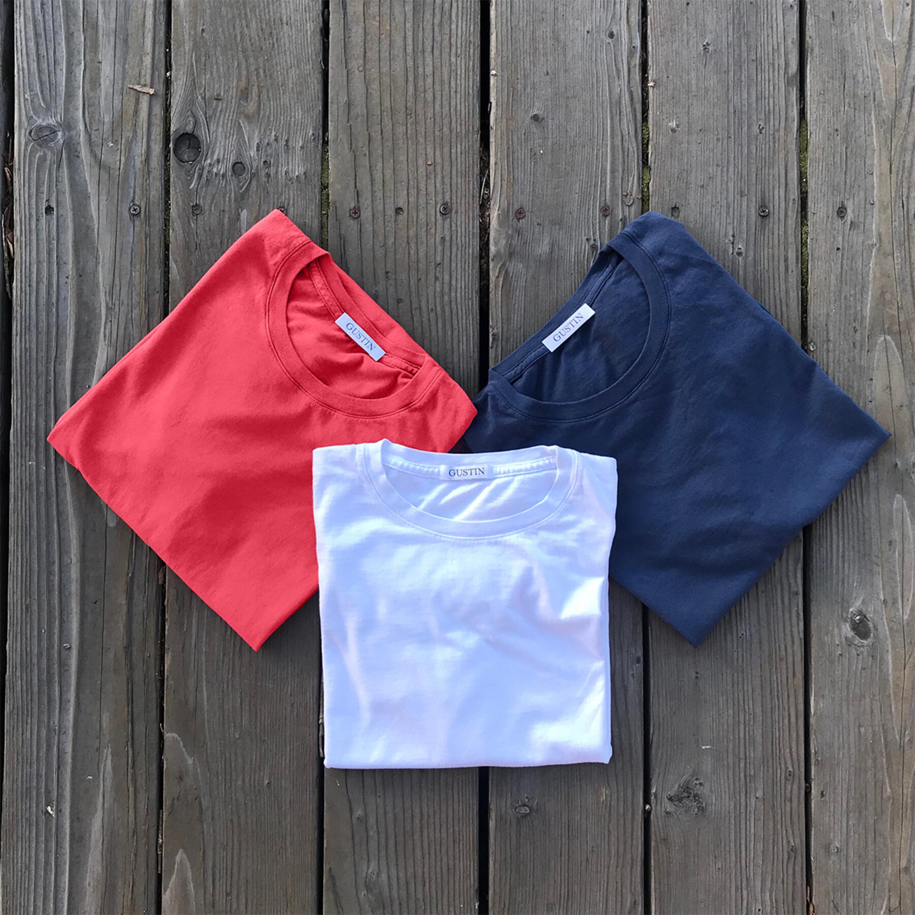 gustin usa t-shirt 3pk (red, white, blue)