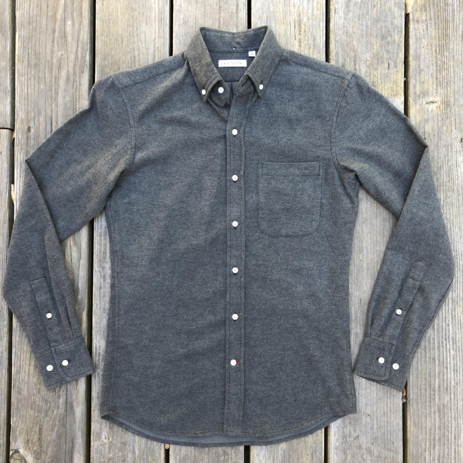 gustin #566 greyxblack flannel