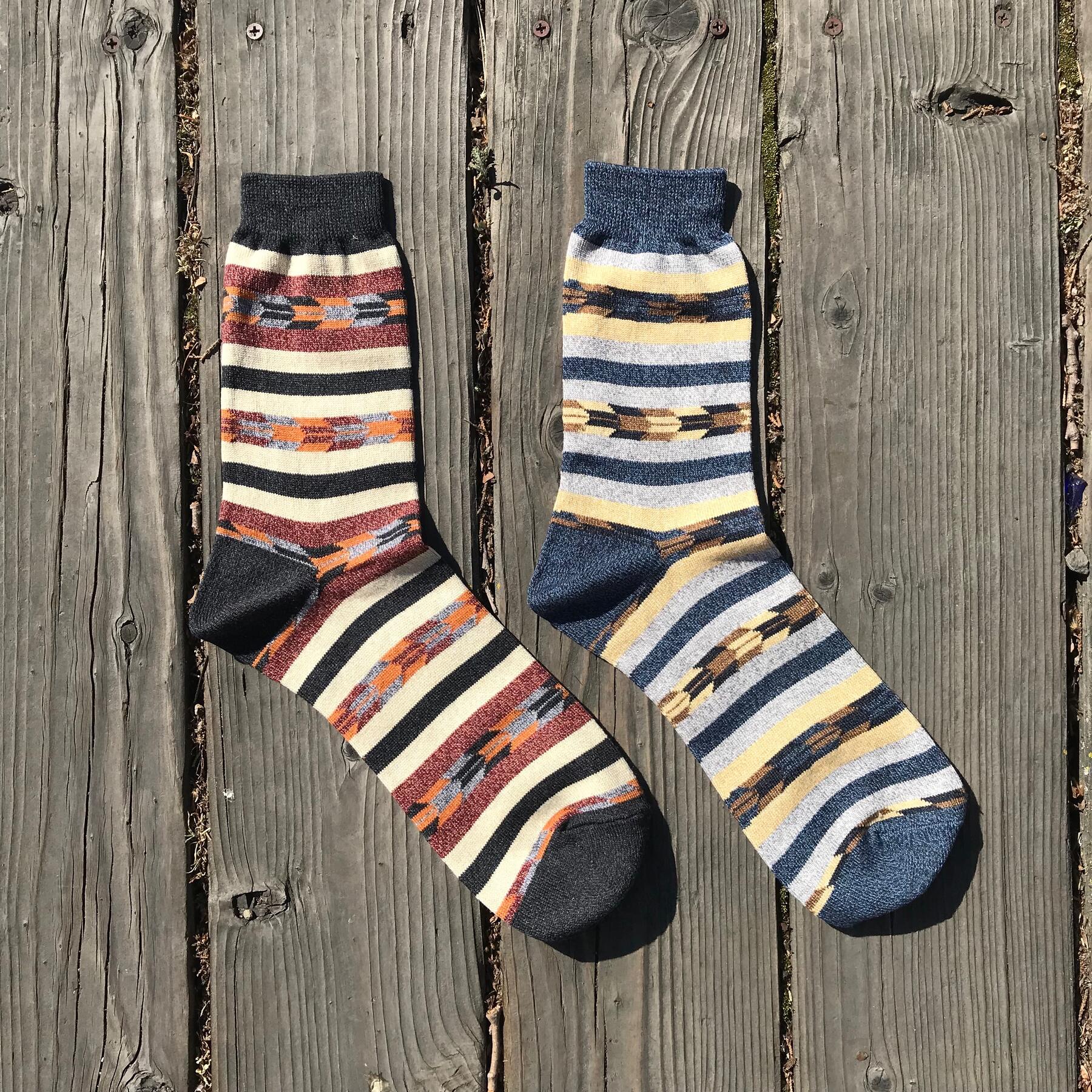 gustin japan arrow stripe sock 2pk