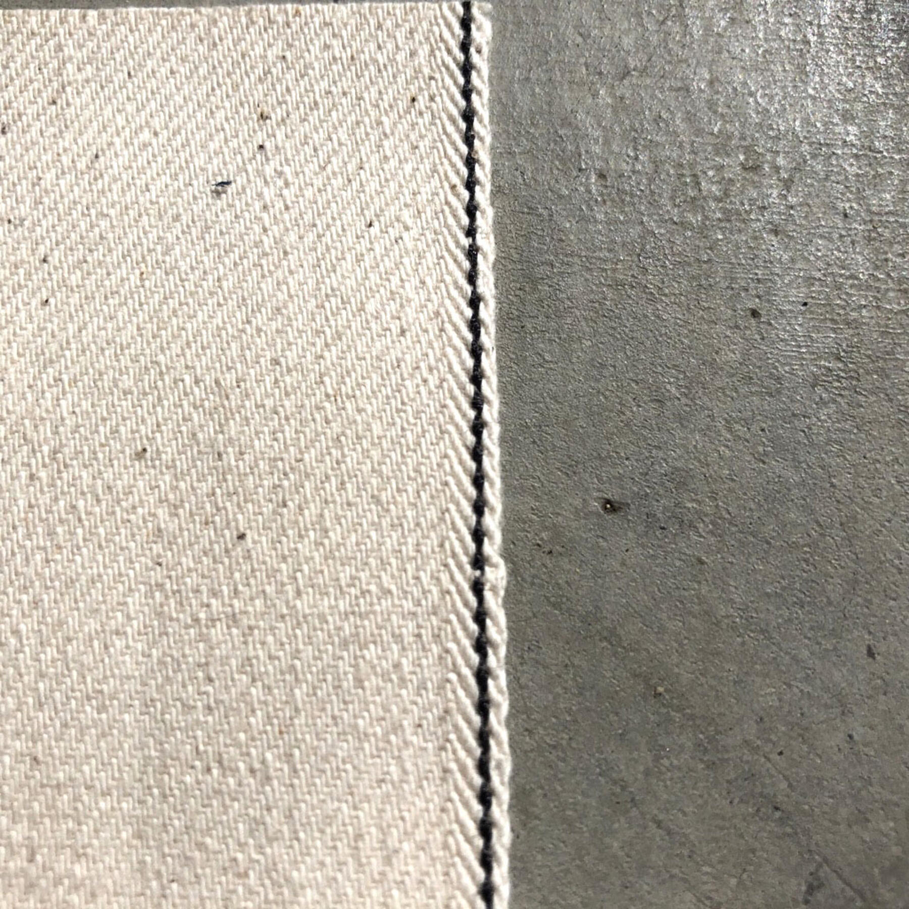 gustin #375 cone natural selvedge twill