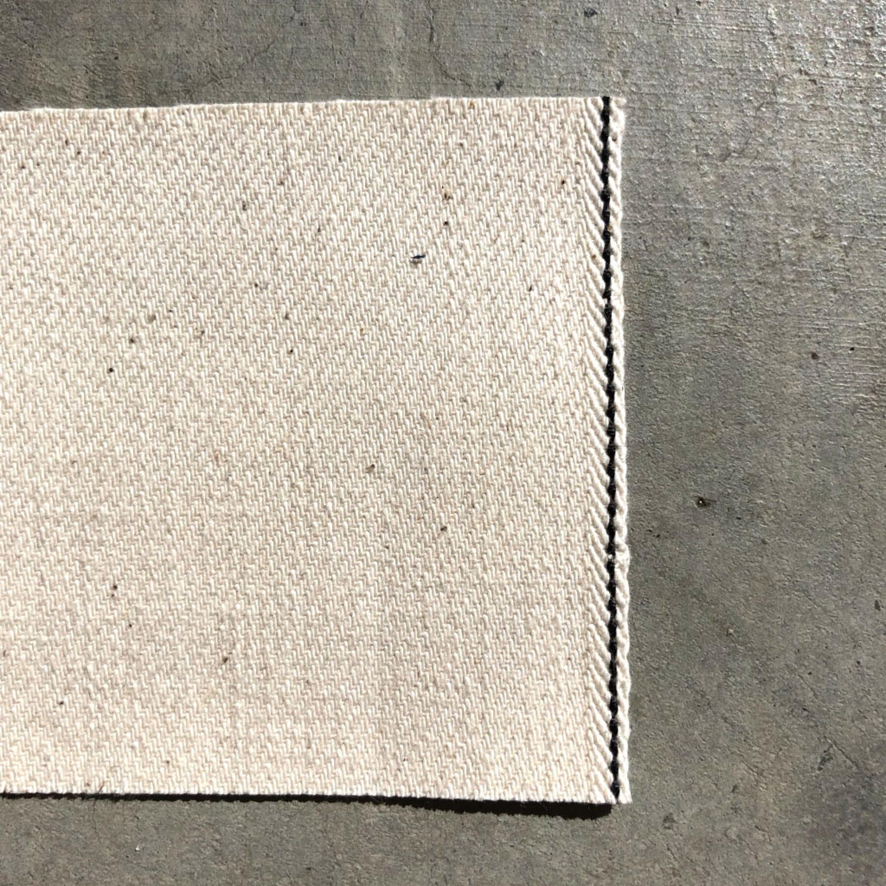 gustin #375 cone natural selvedge twill