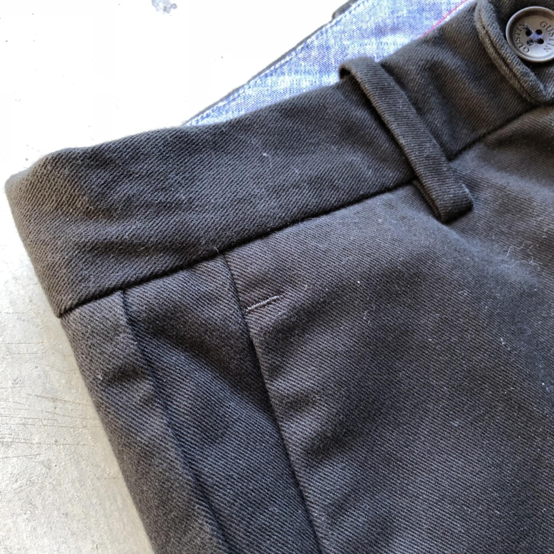 gustin #163 black stretch stretch chinos