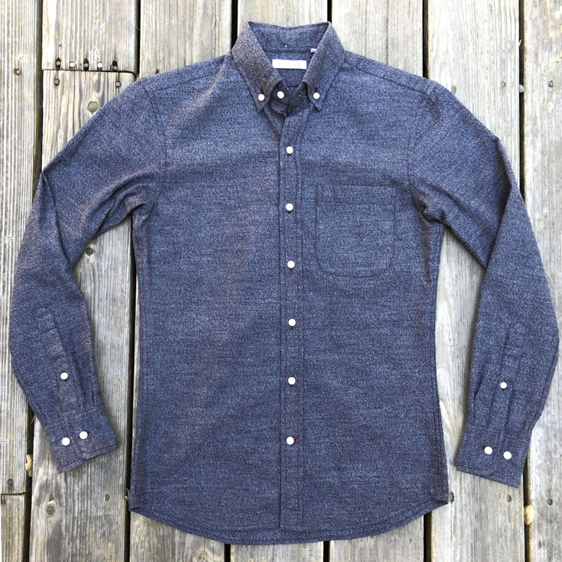 gustin #567 indigo heather flannel