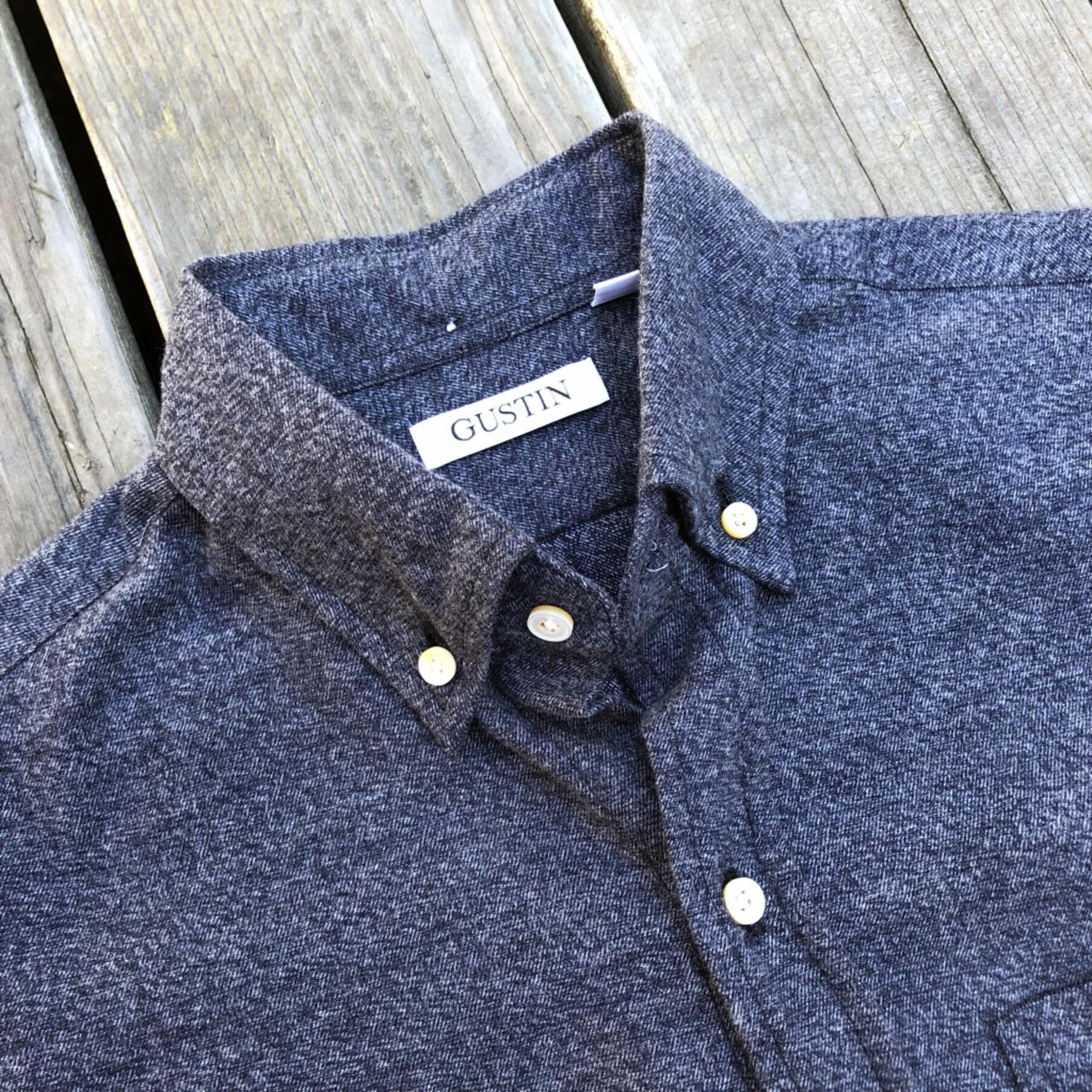 gustin #567 indigo heather flannel