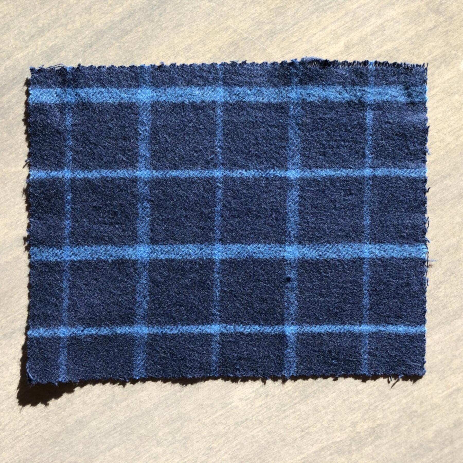 gustin #568 dark indigo grid flannel