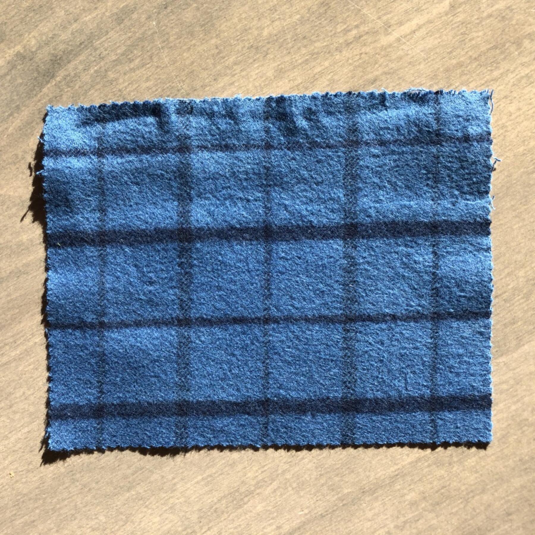 gustin #569 bright indigo grid flannel