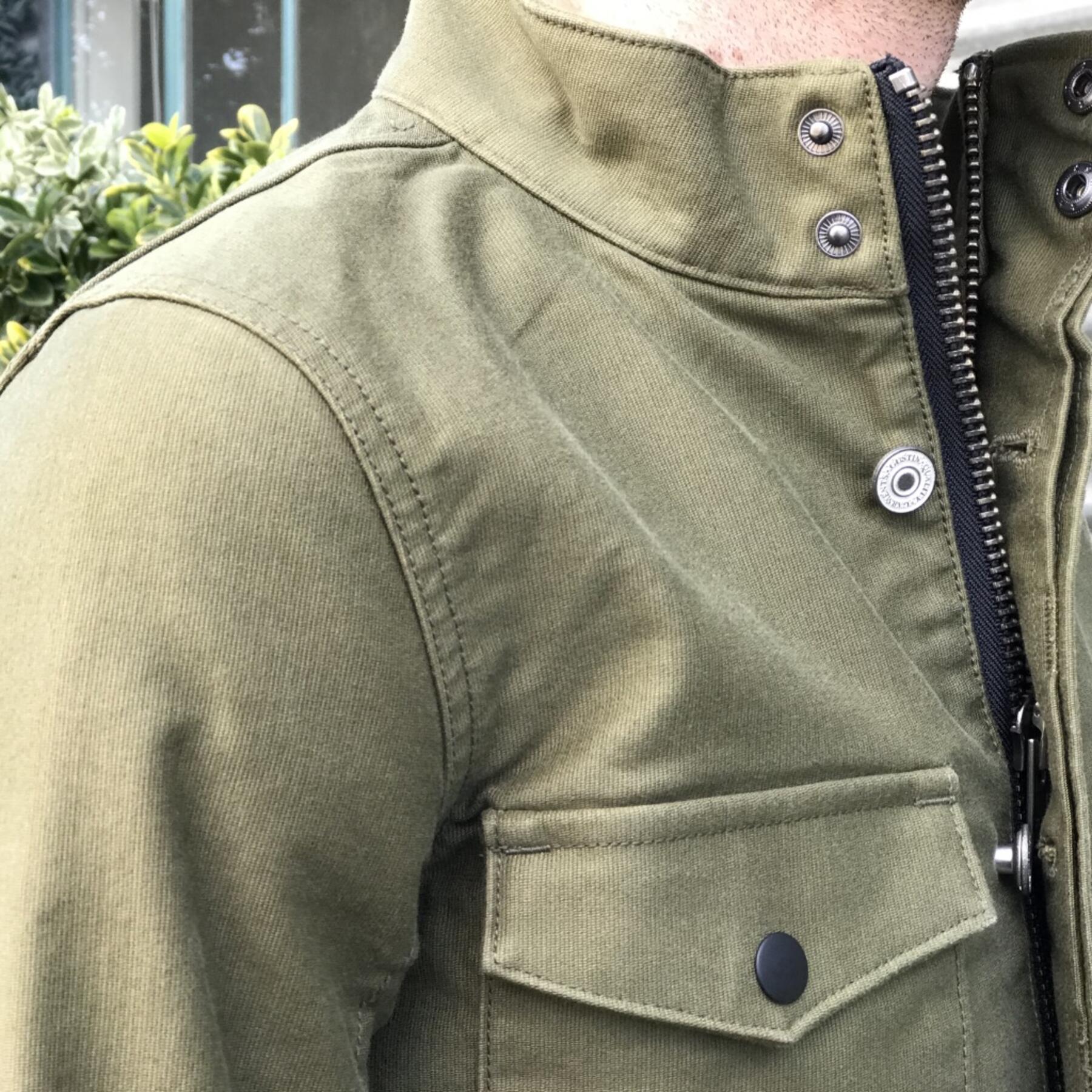 gustin field jacket - olive military corduroy