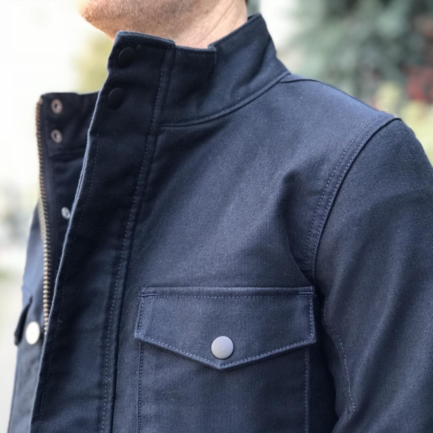 gustin field jacket - midnight military corduroy