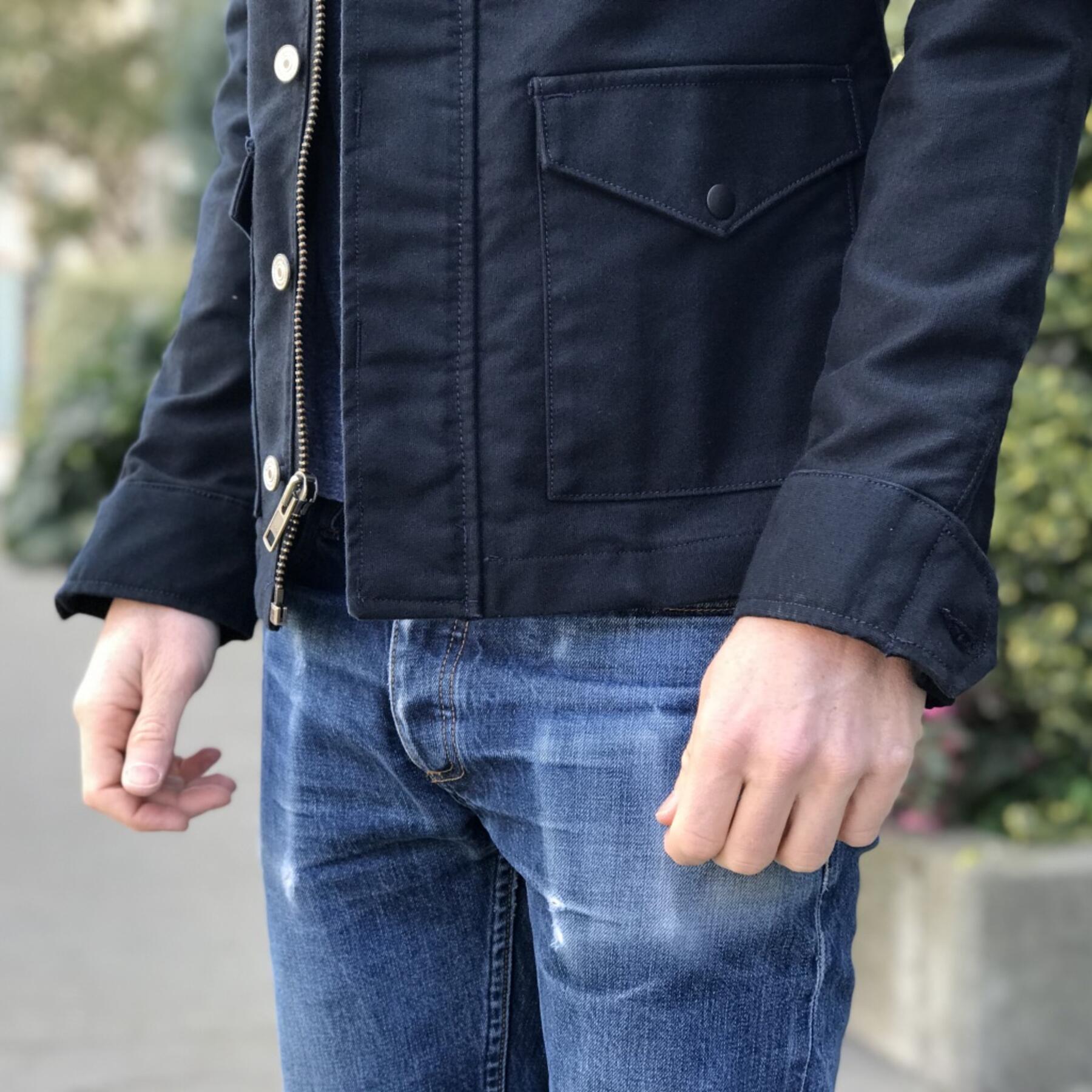 gustin field jacket - midnight military corduroy