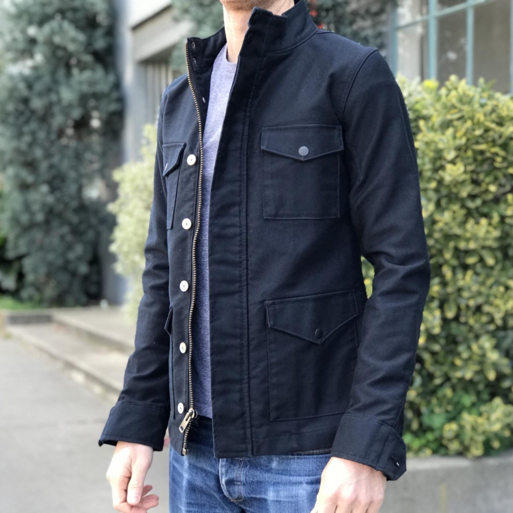 gustin field jacket - midnight military corduroy