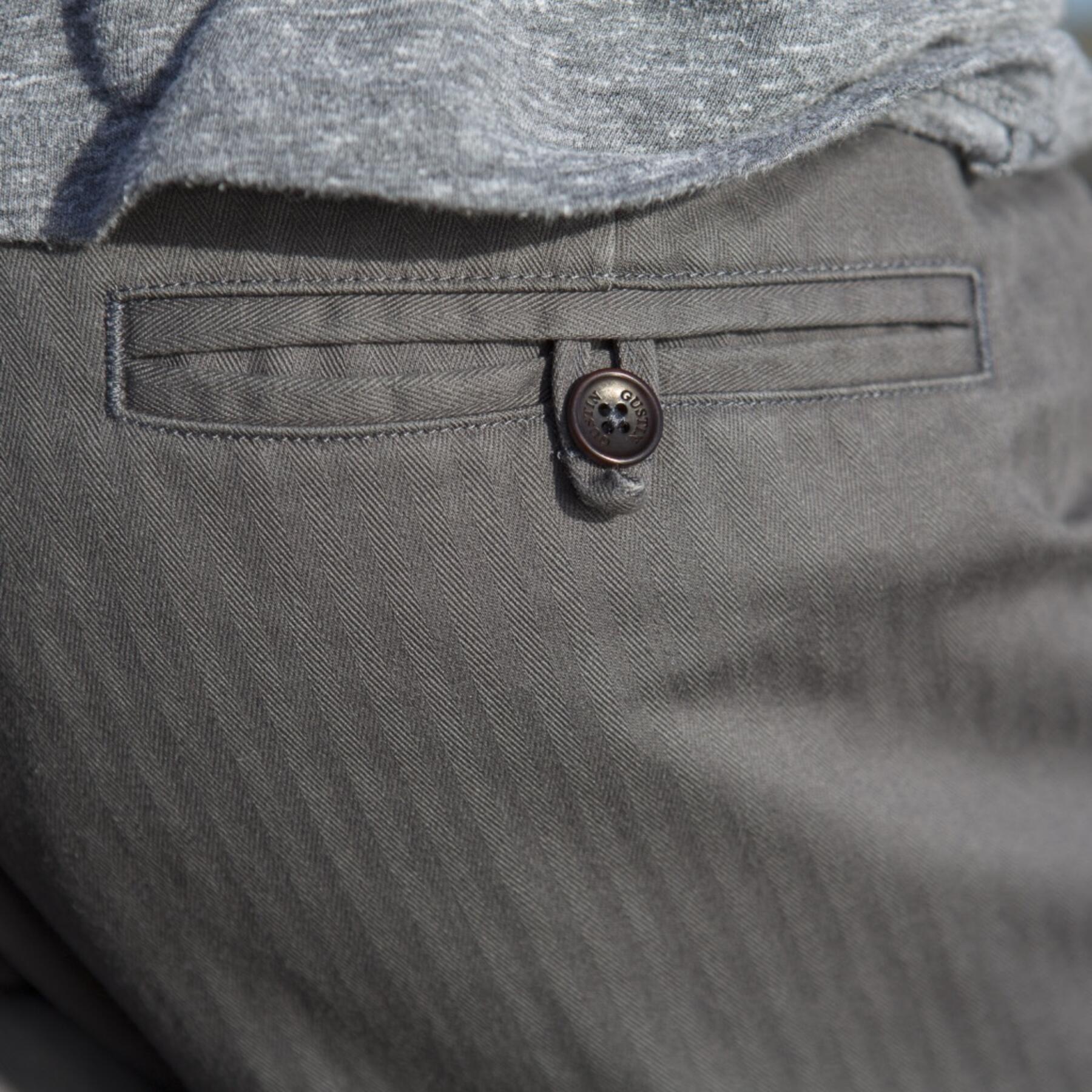 gustin #165 american herringbone chinos - charcoal