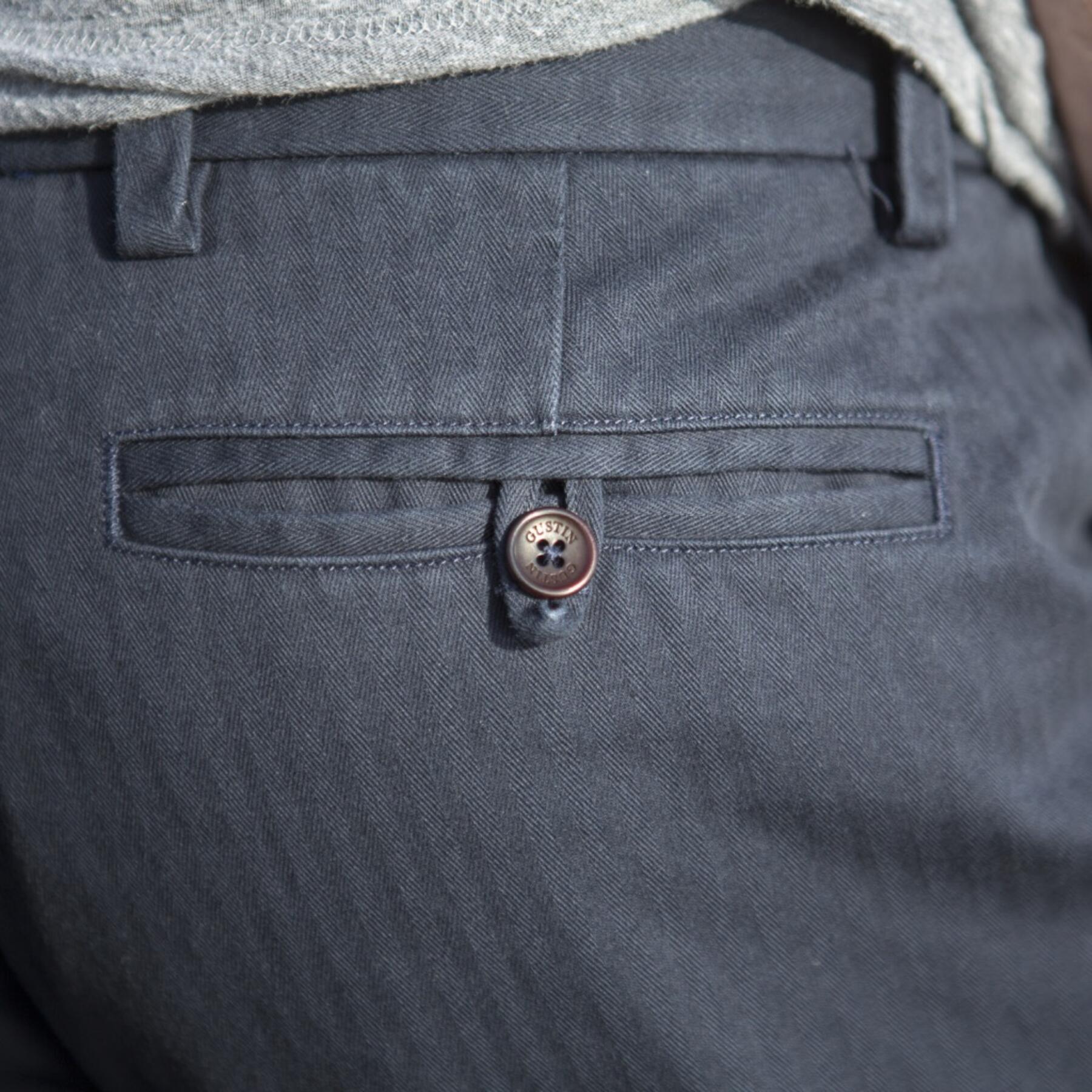 gustin #166 american herringbone chinos - navy