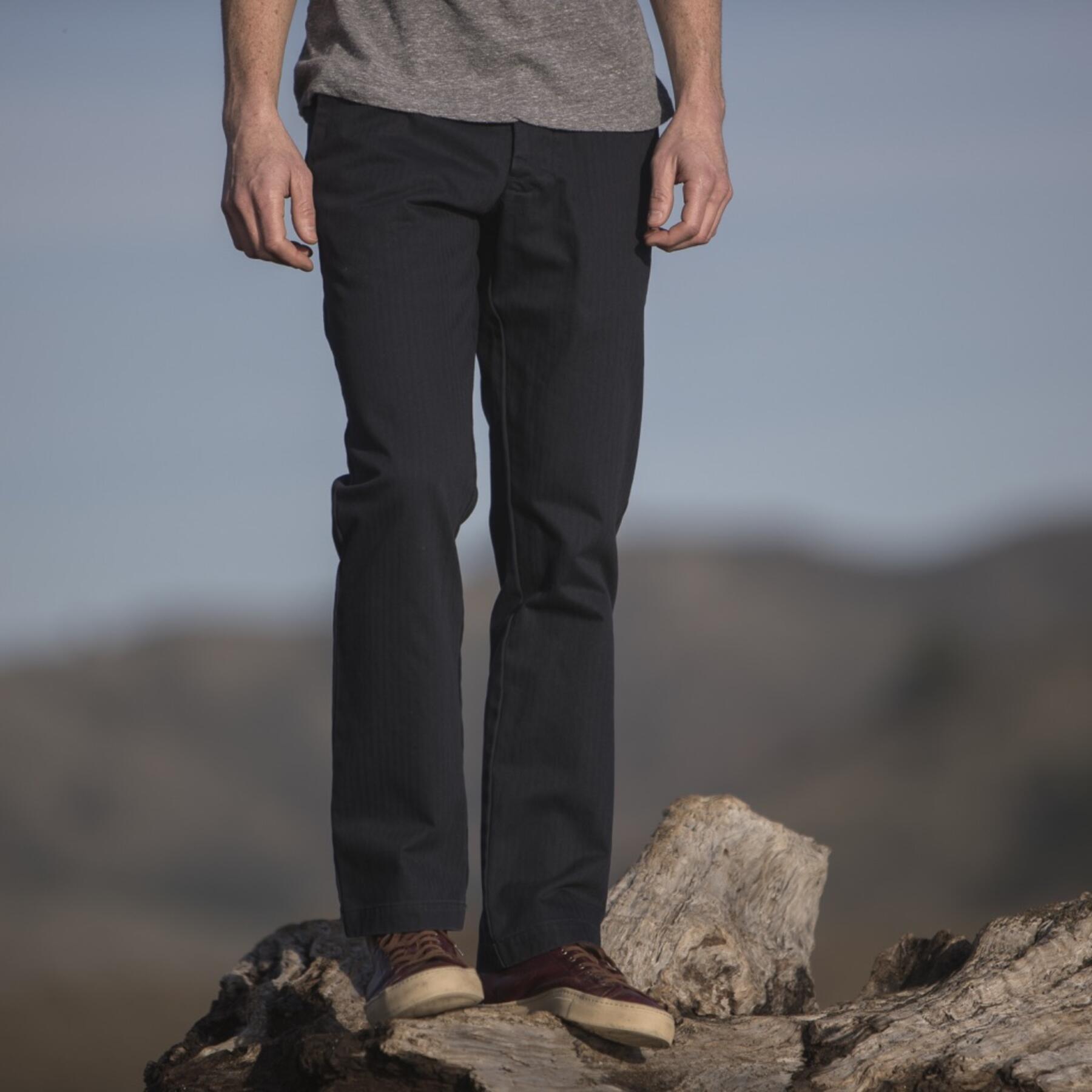 gustin #166 american herringbone chinos - navy