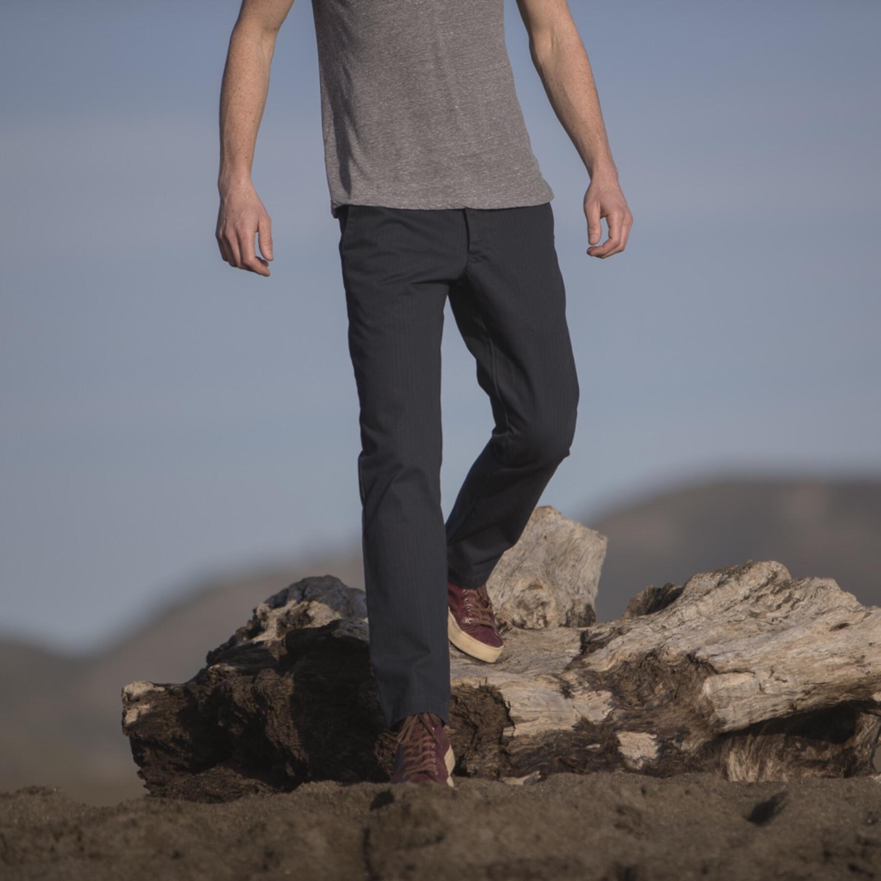 gustin #166 american herringbone chinos - navy