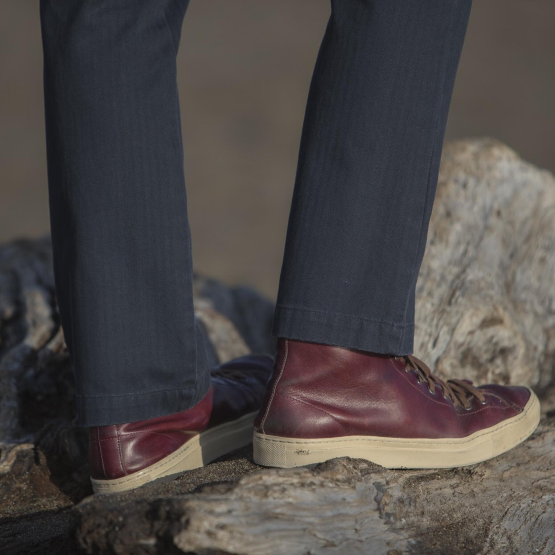 gustin #166 american herringbone chinos - navy