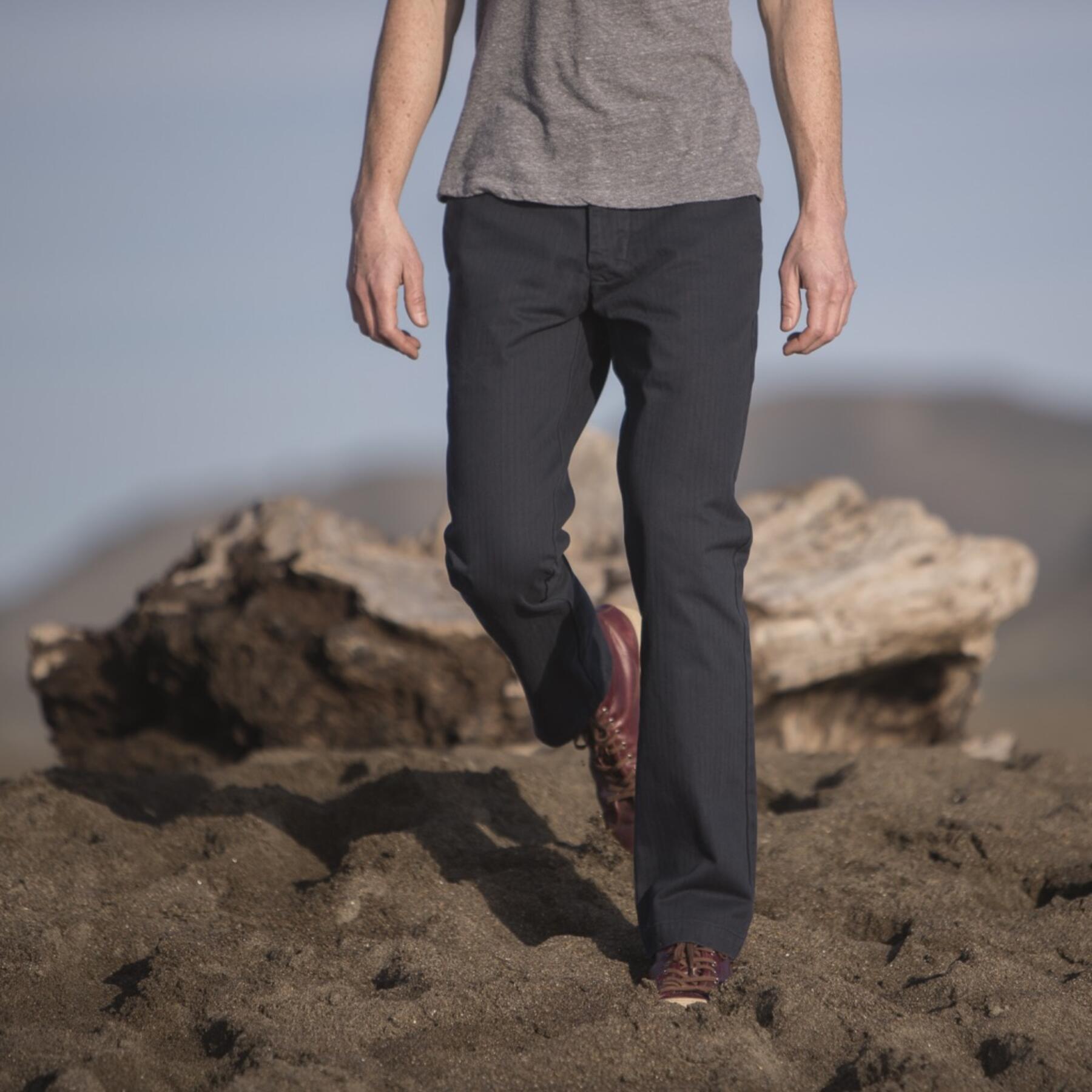 gustin #166 american herringbone chinos - navy