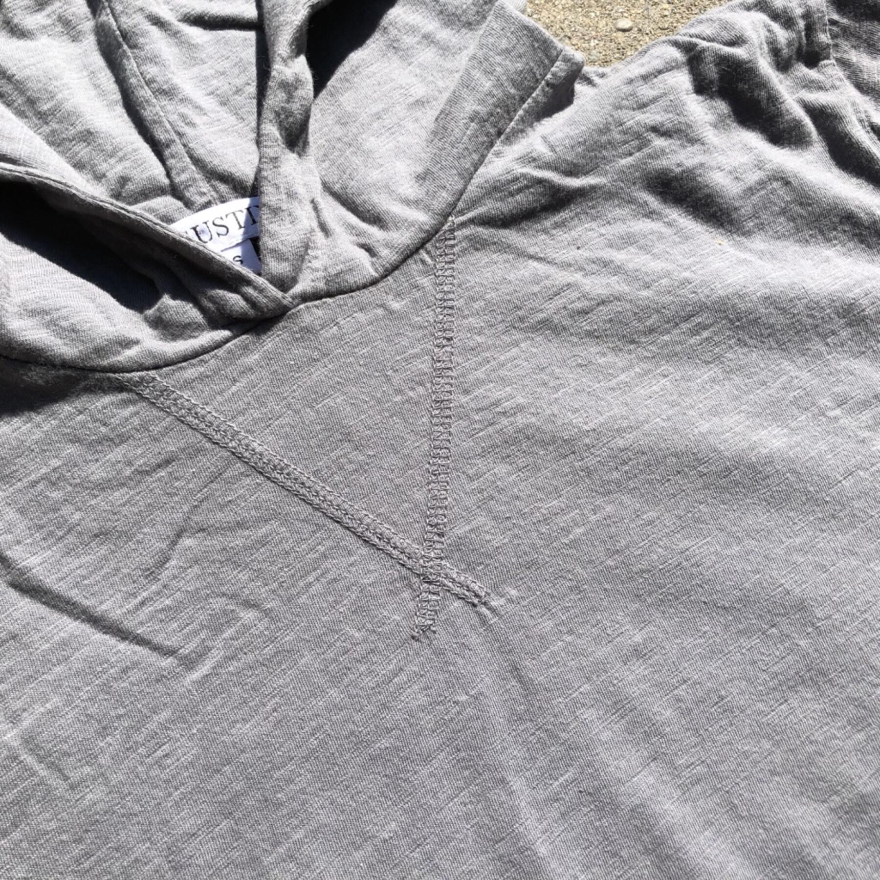 gustin superlight slub hoodie - silver