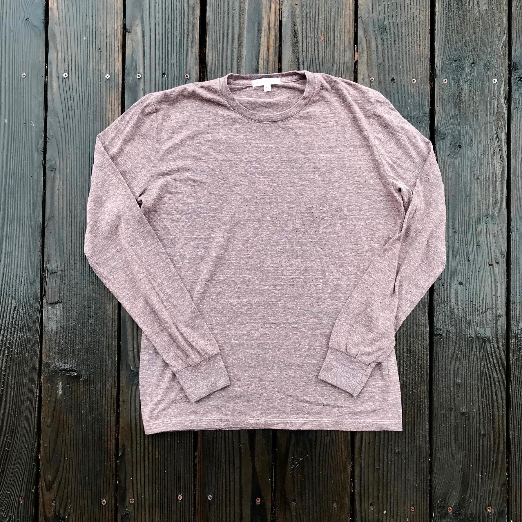 gustin usa heather long sleeve t-shirt 4pk - gold, bronze, sky blue, blush