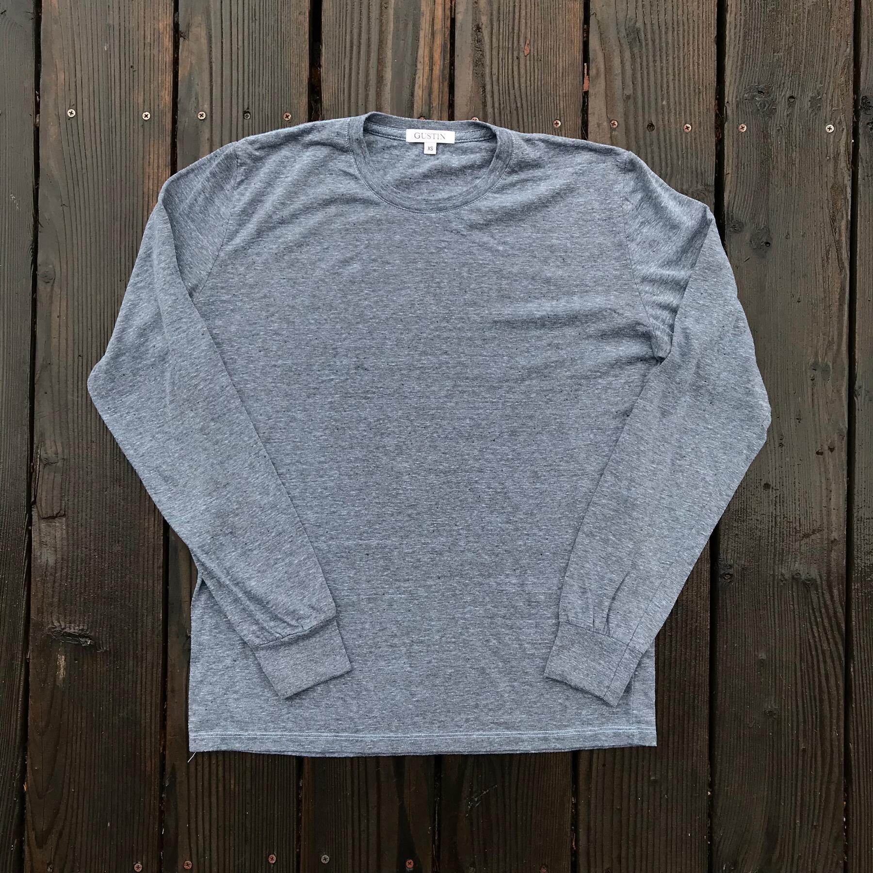 gustin usa heather long sleeve t-shirt 10pk