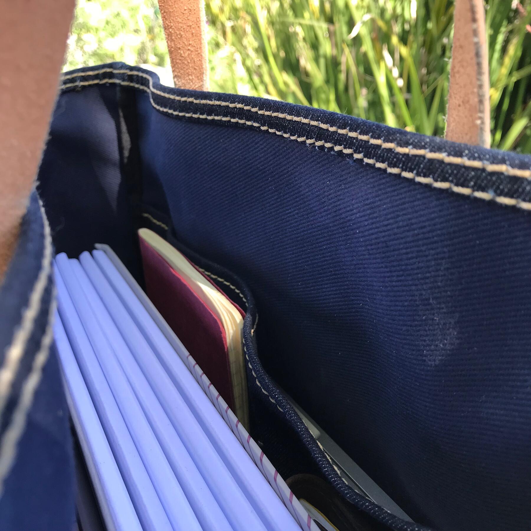 gustin the cone selvedge tote