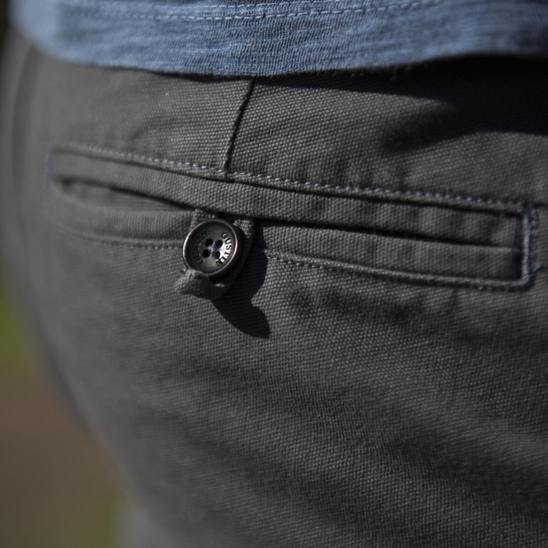 gustin #167 sanded canvas chinos - charcoal