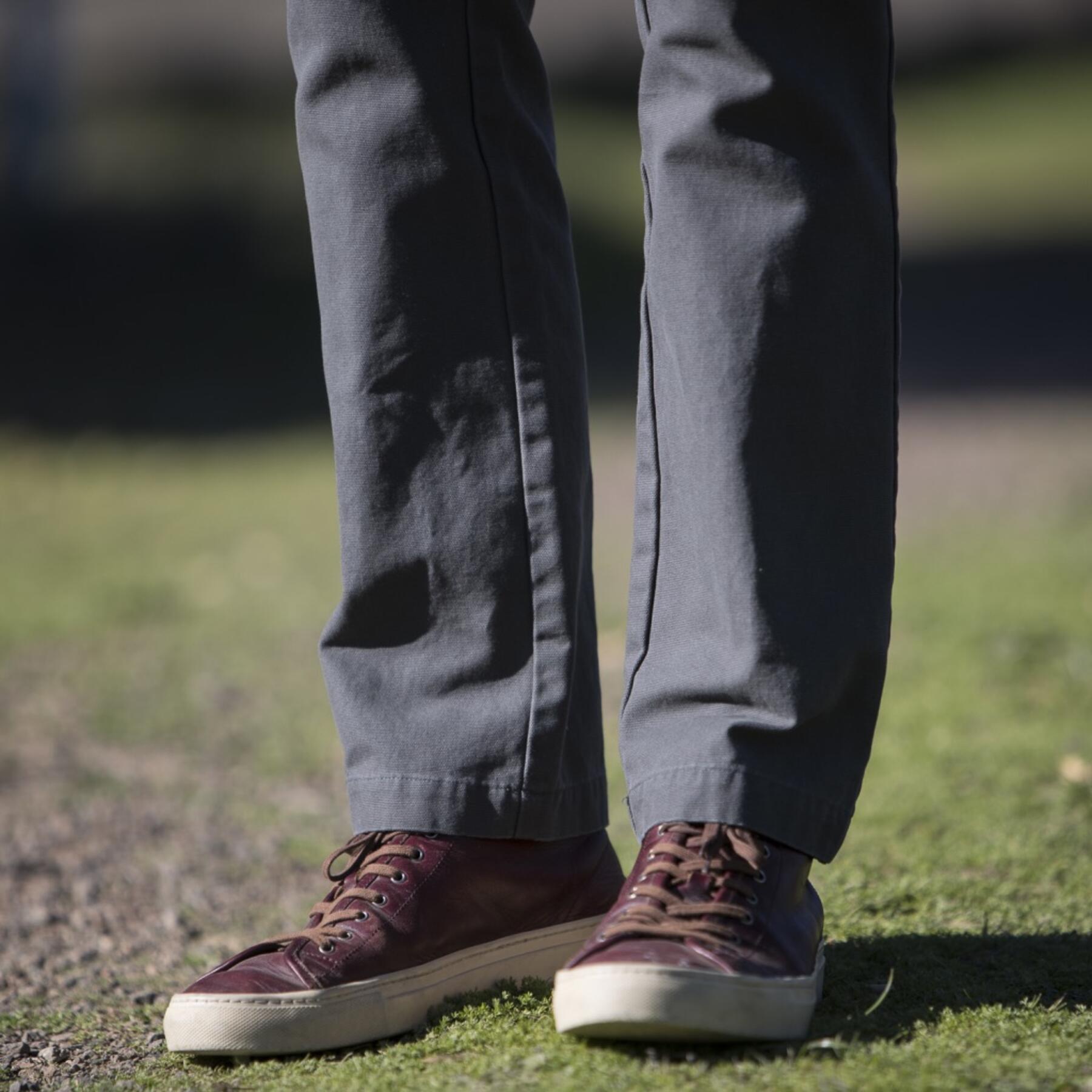 gustin #167 sanded canvas chinos - charcoal