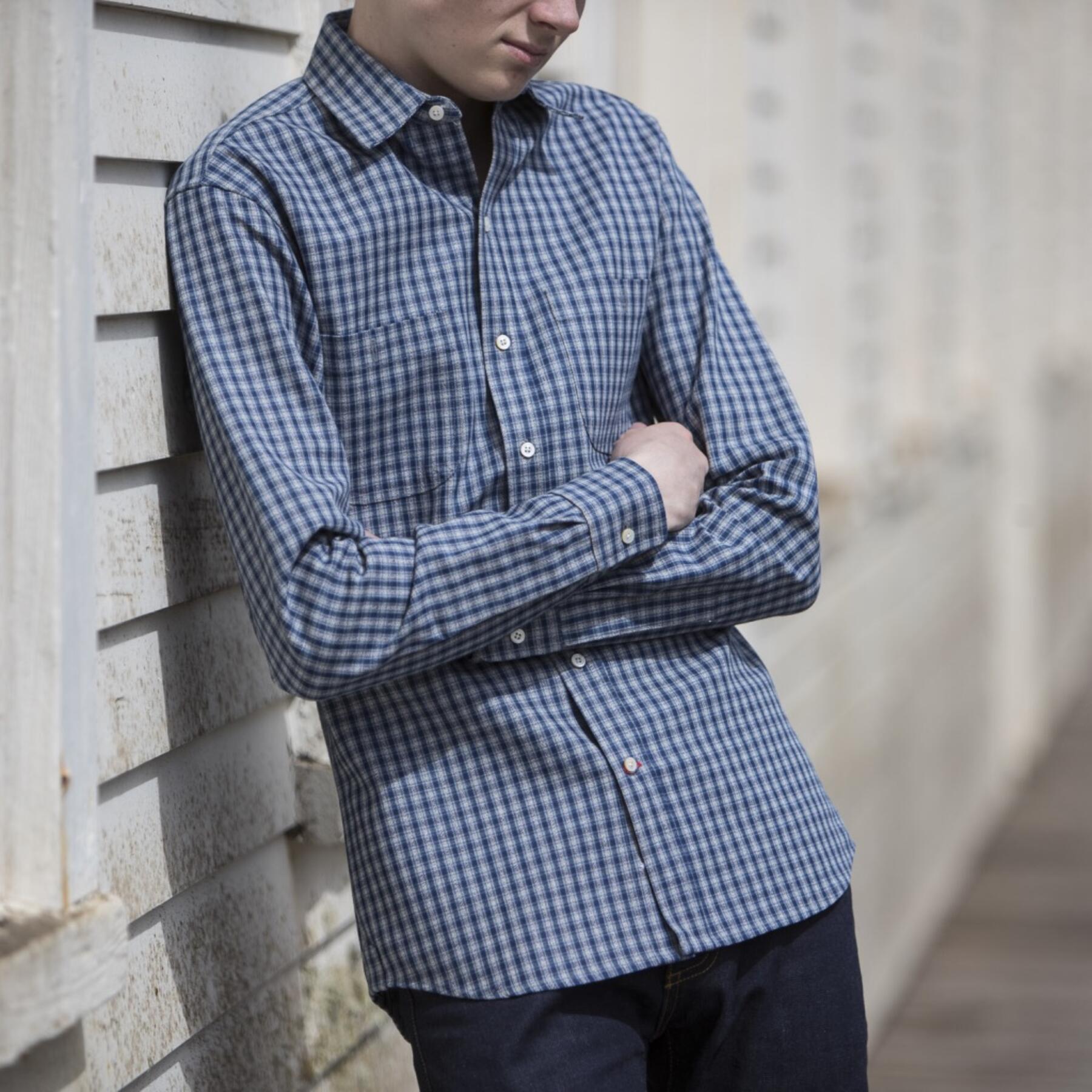 gustin #572 american superheavy indigo plaid