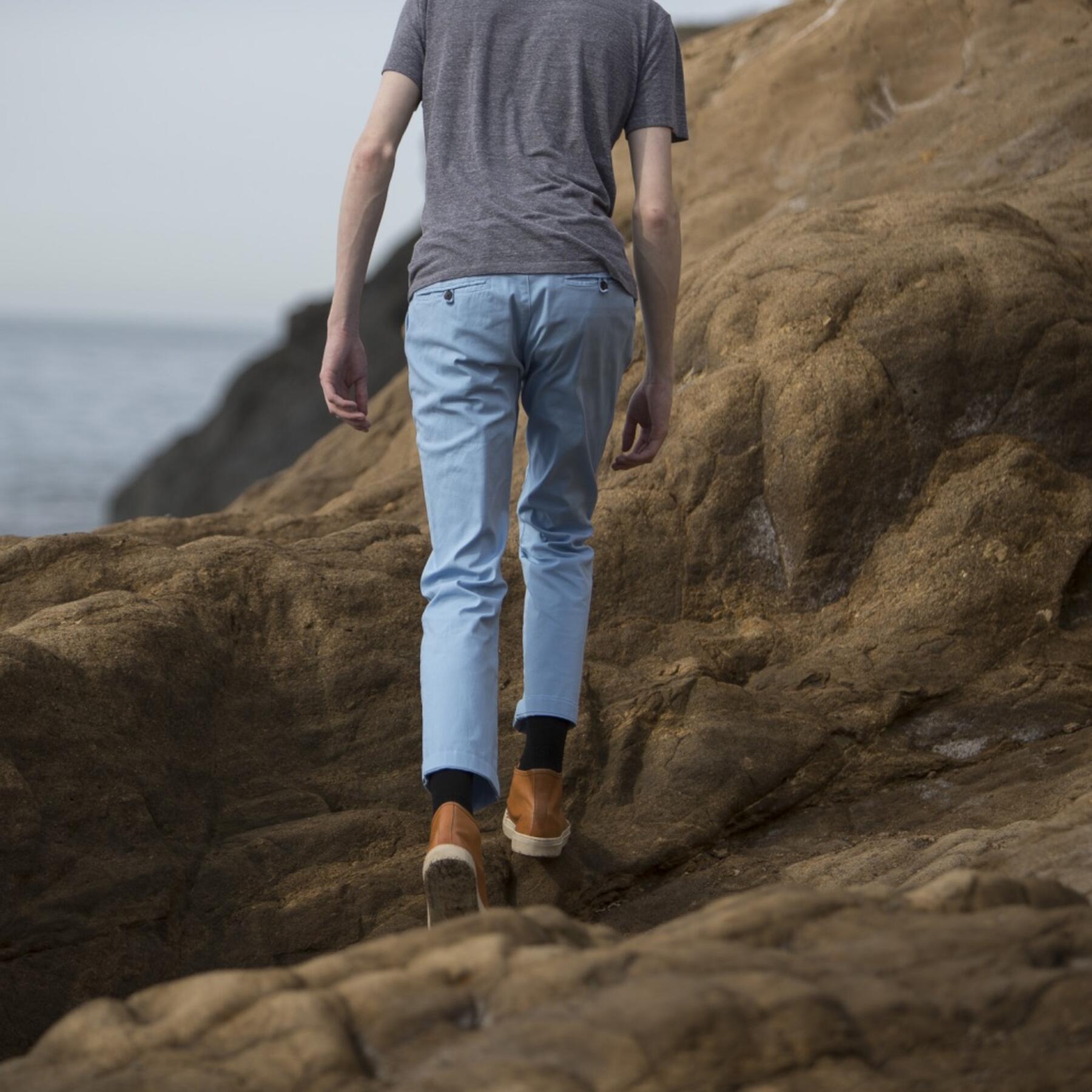 gustin #169 sky stretch canvas chinos