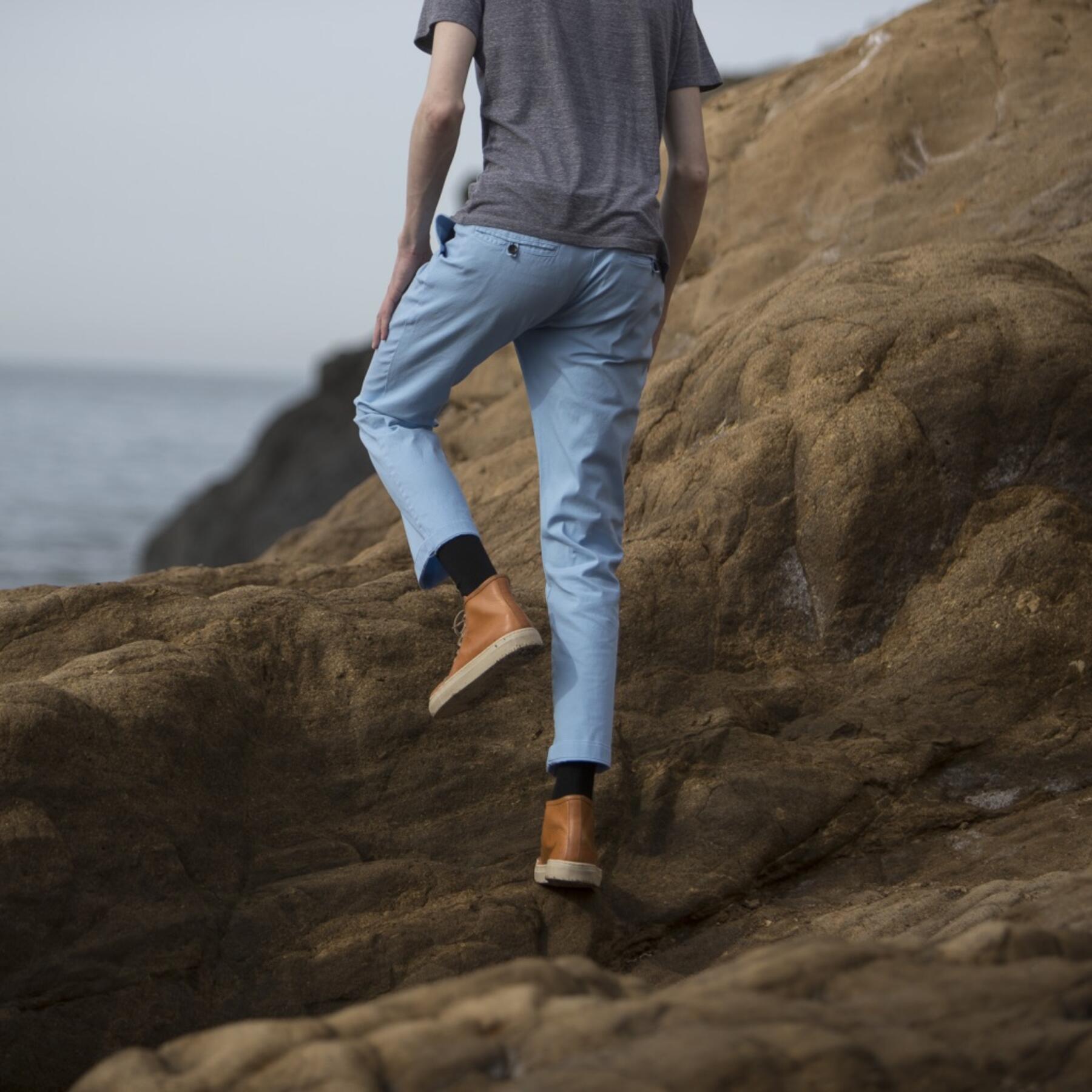 gustin #169 sky stretch canvas chinos