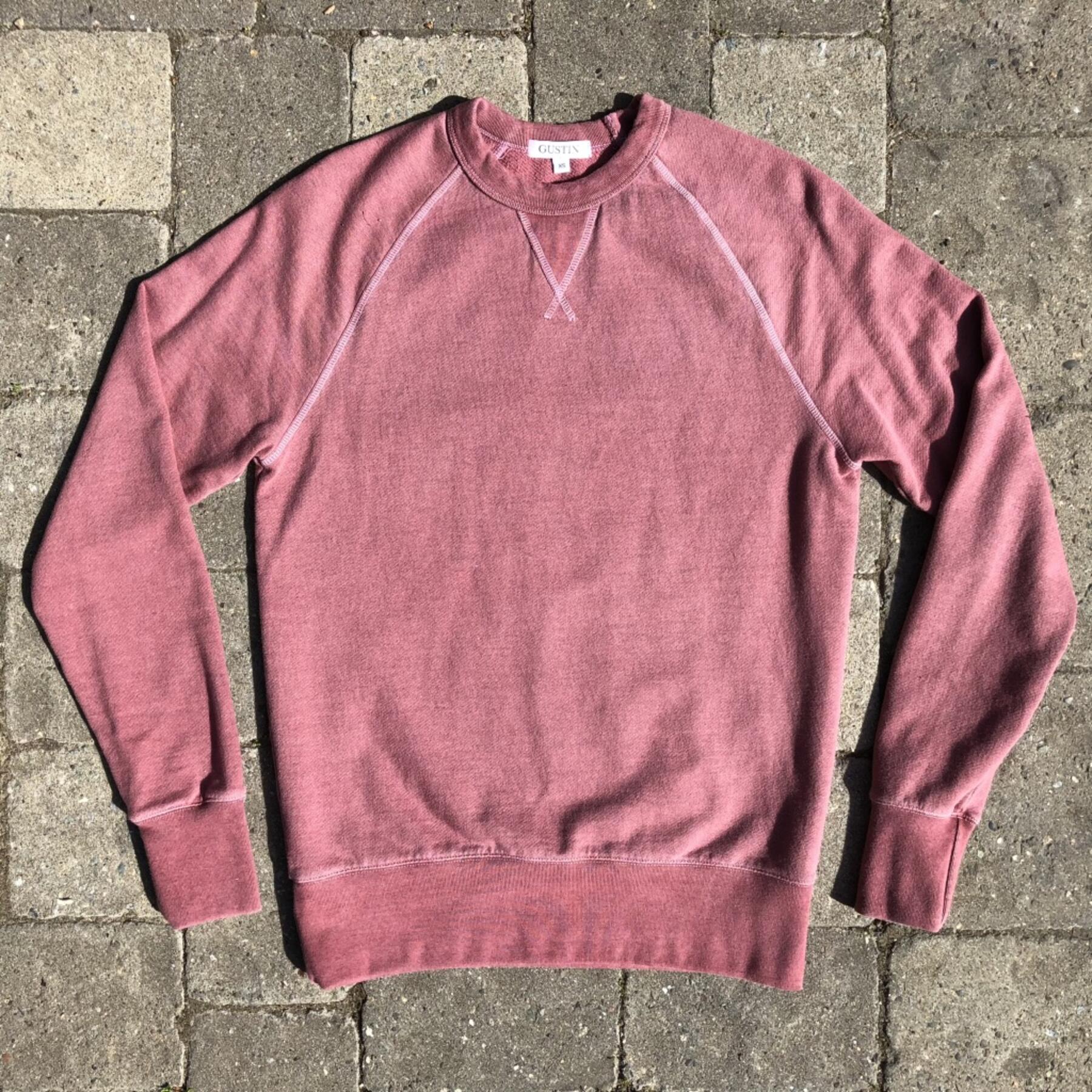 gustin vintage dye sweatshirt - red