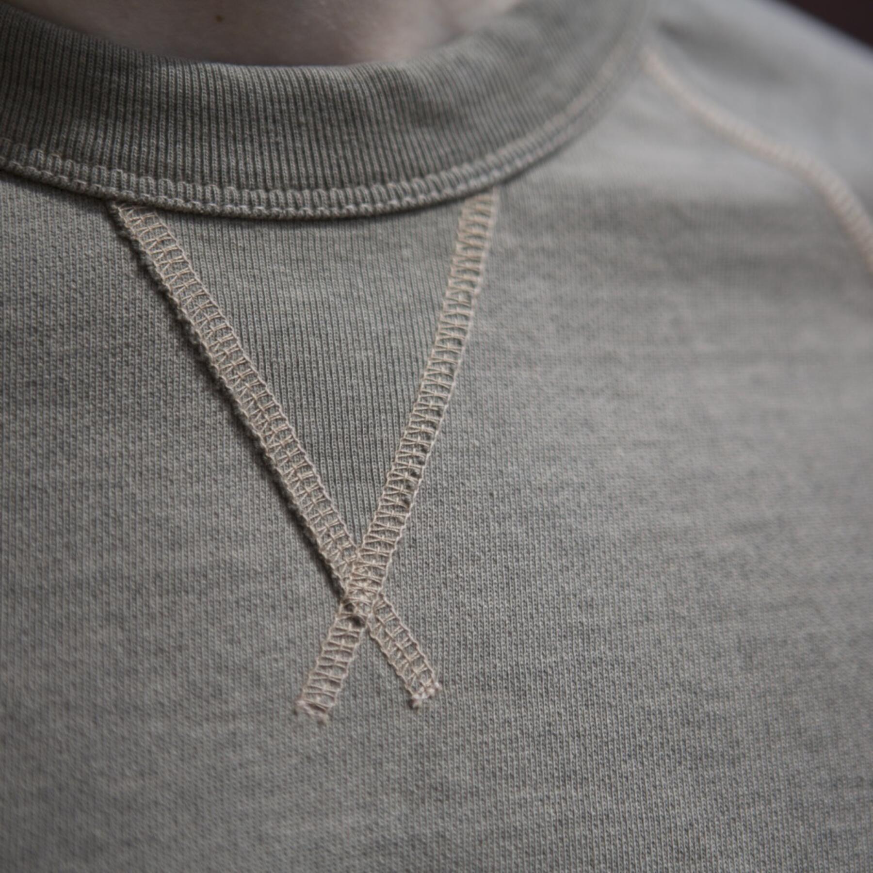 gustin vintage dye sweatshirt - moss