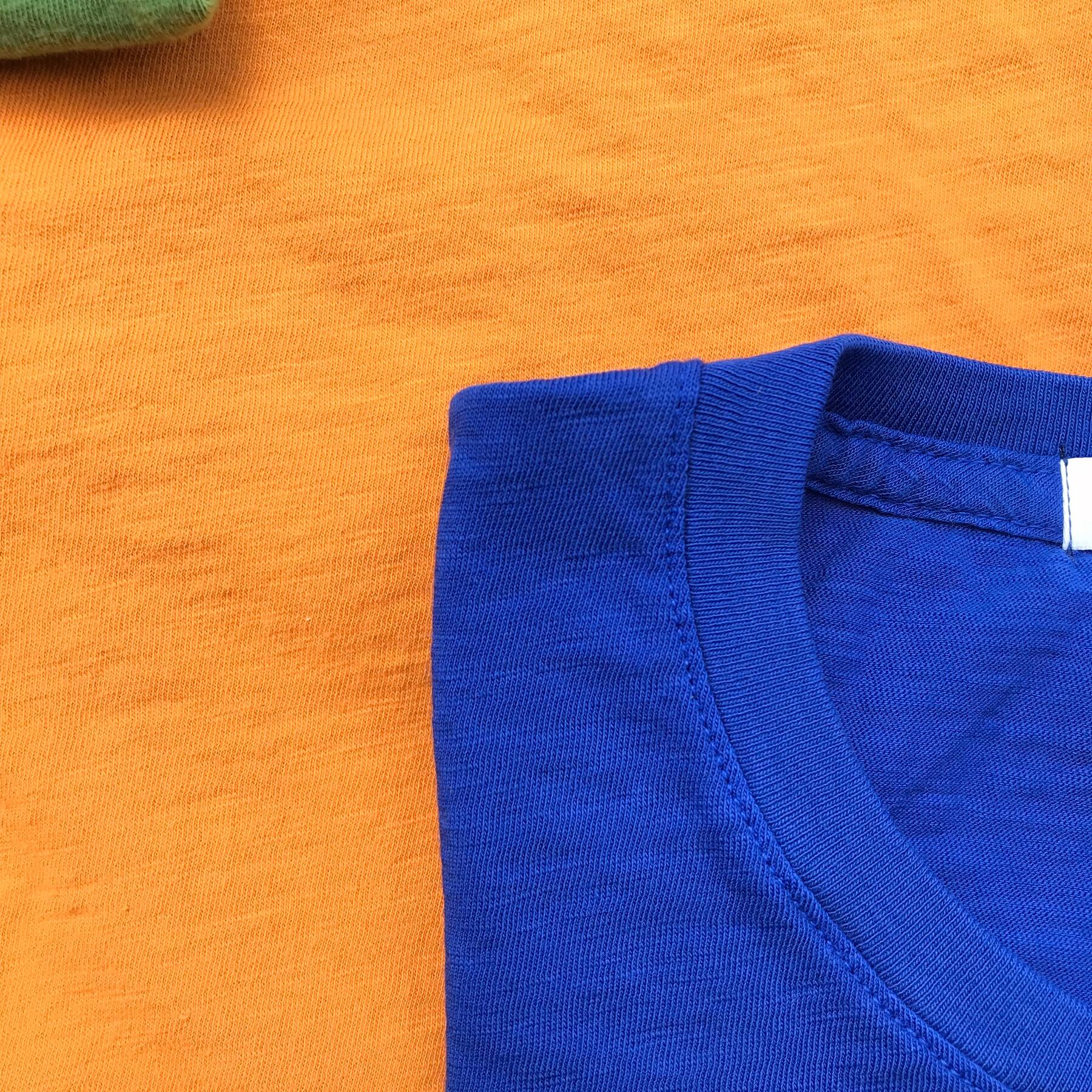 gustin slub cotton t-shirt 3pk (fern green, orange, royal blue)