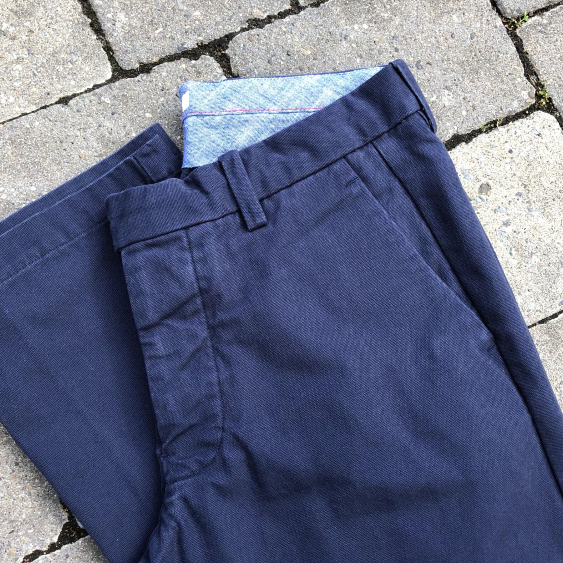 gustin #171 sanded canvas chinos - navy