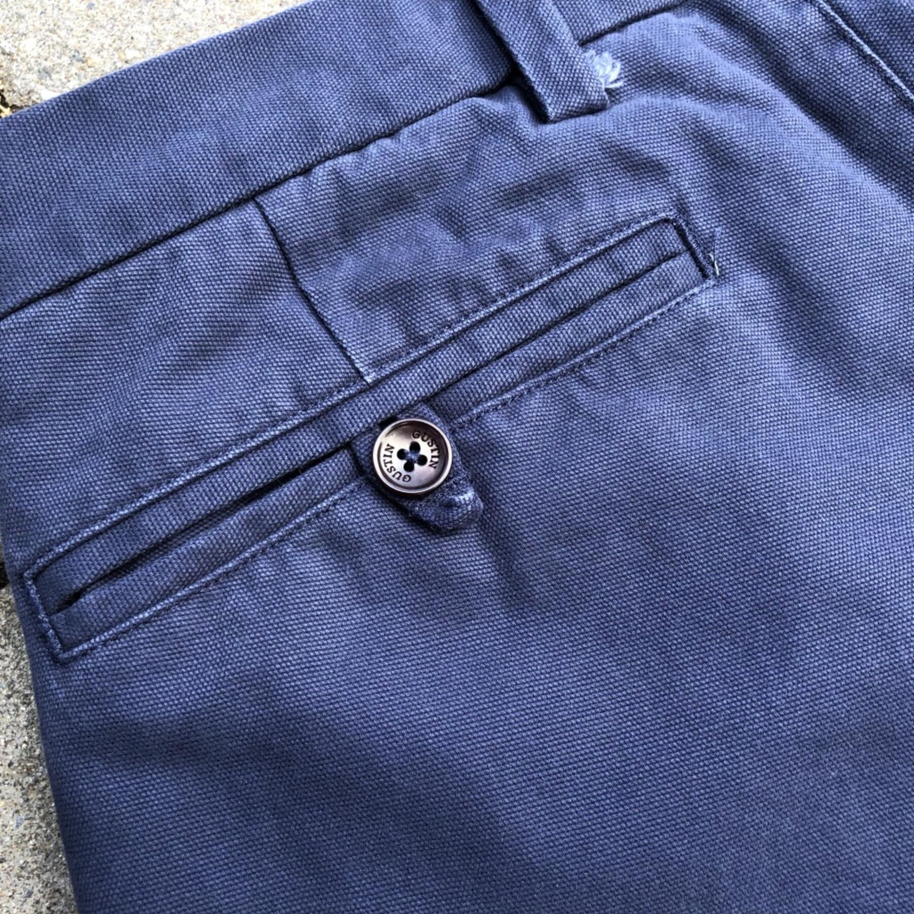 gustin #171 sanded canvas chinos - navy