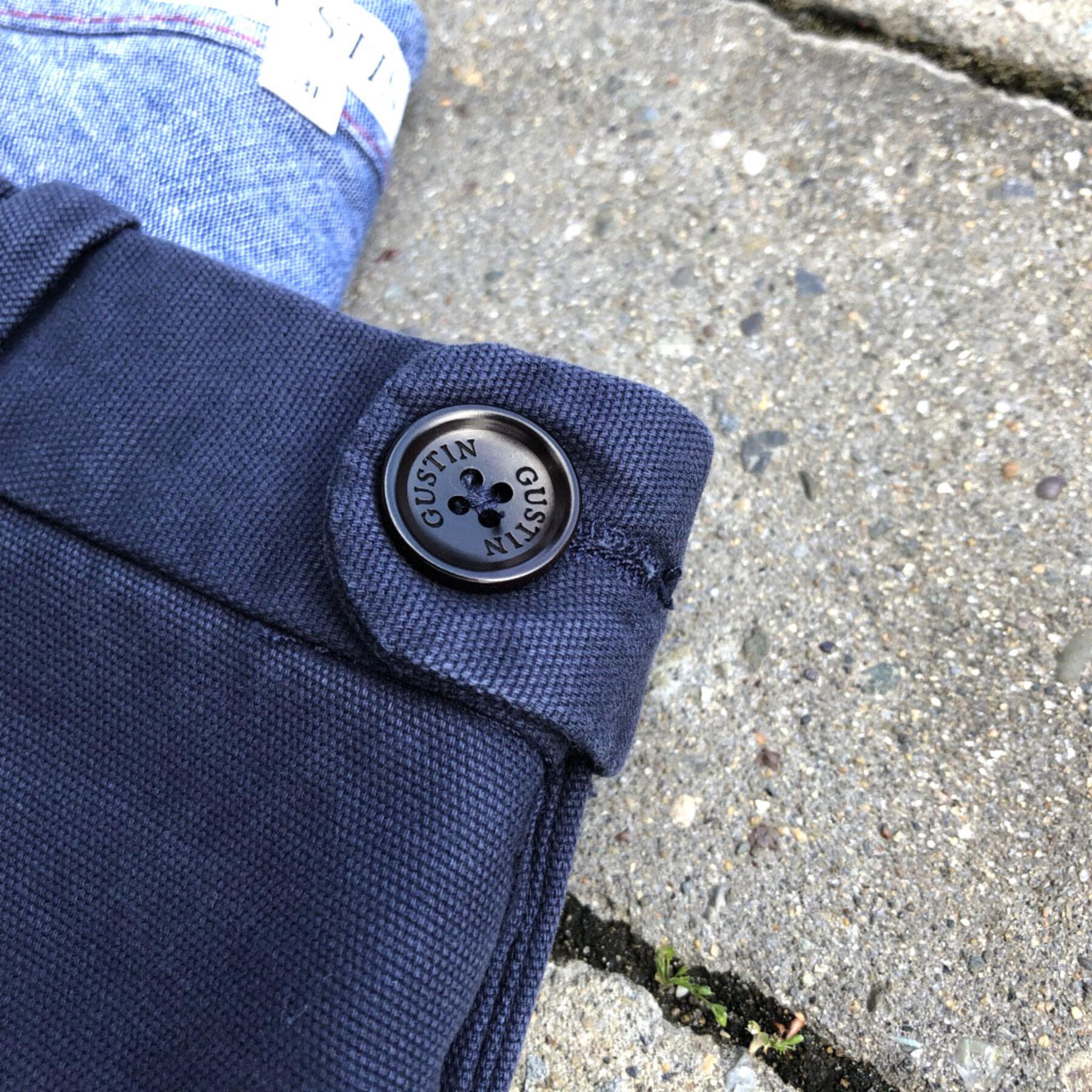 gustin #171 sanded canvas chinos - navy