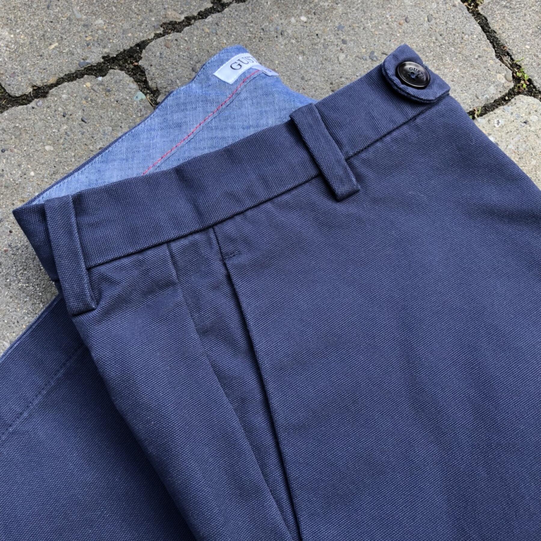 gustin #171 sanded canvas chinos - navy