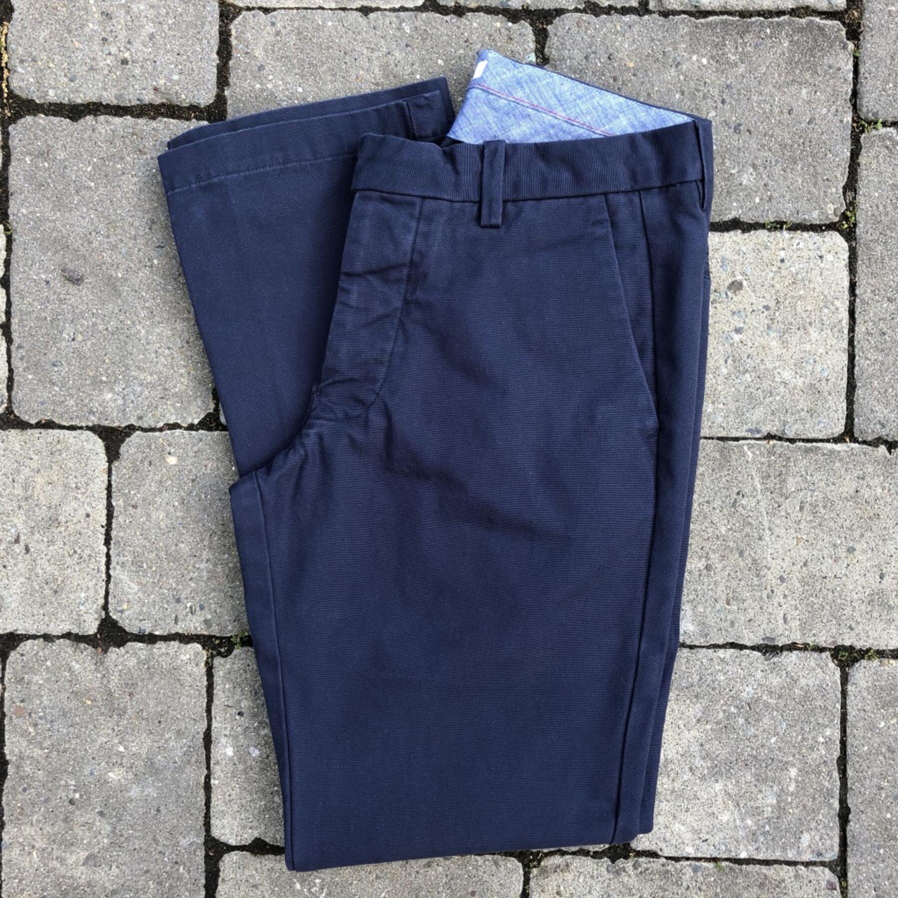 gustin #171 sanded canvas chinos - navy