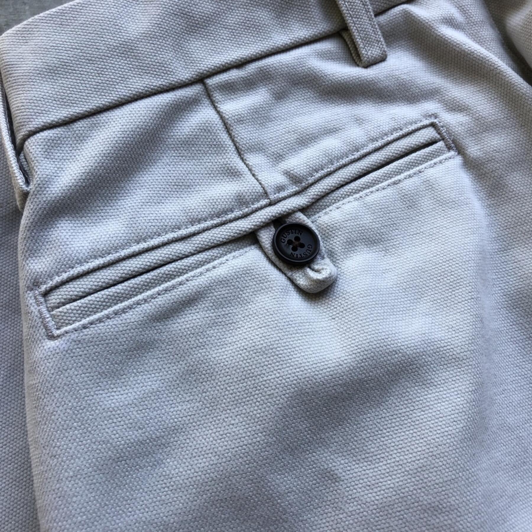 gustin #172 stone canvas chinos