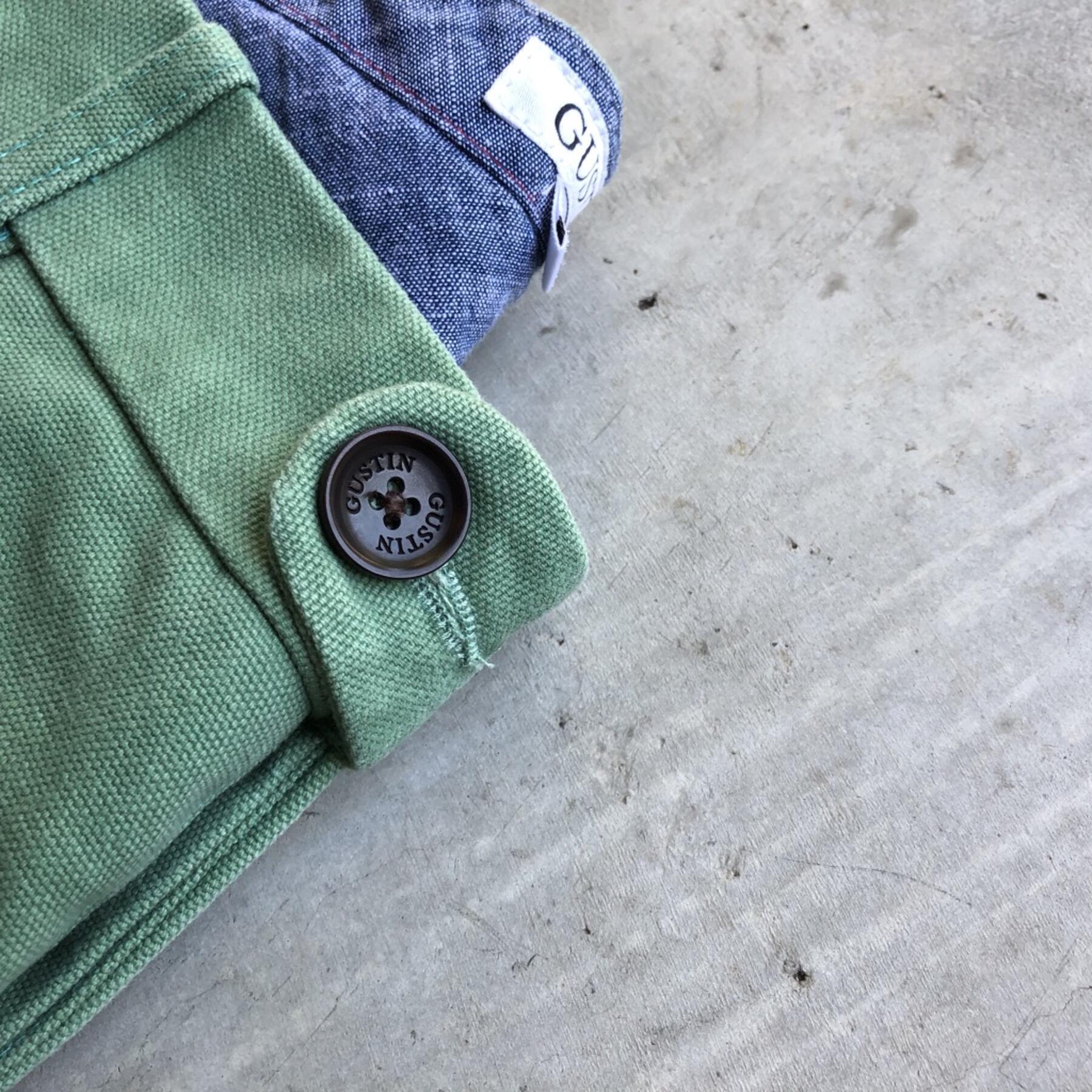 gustin #173 spring green canvas chinos