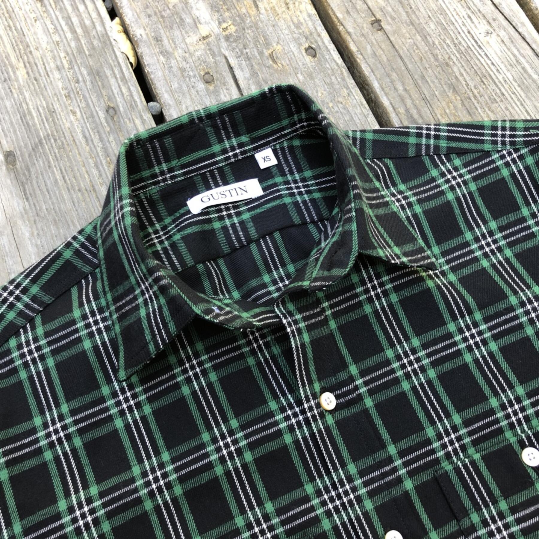gustin #132 green black twill