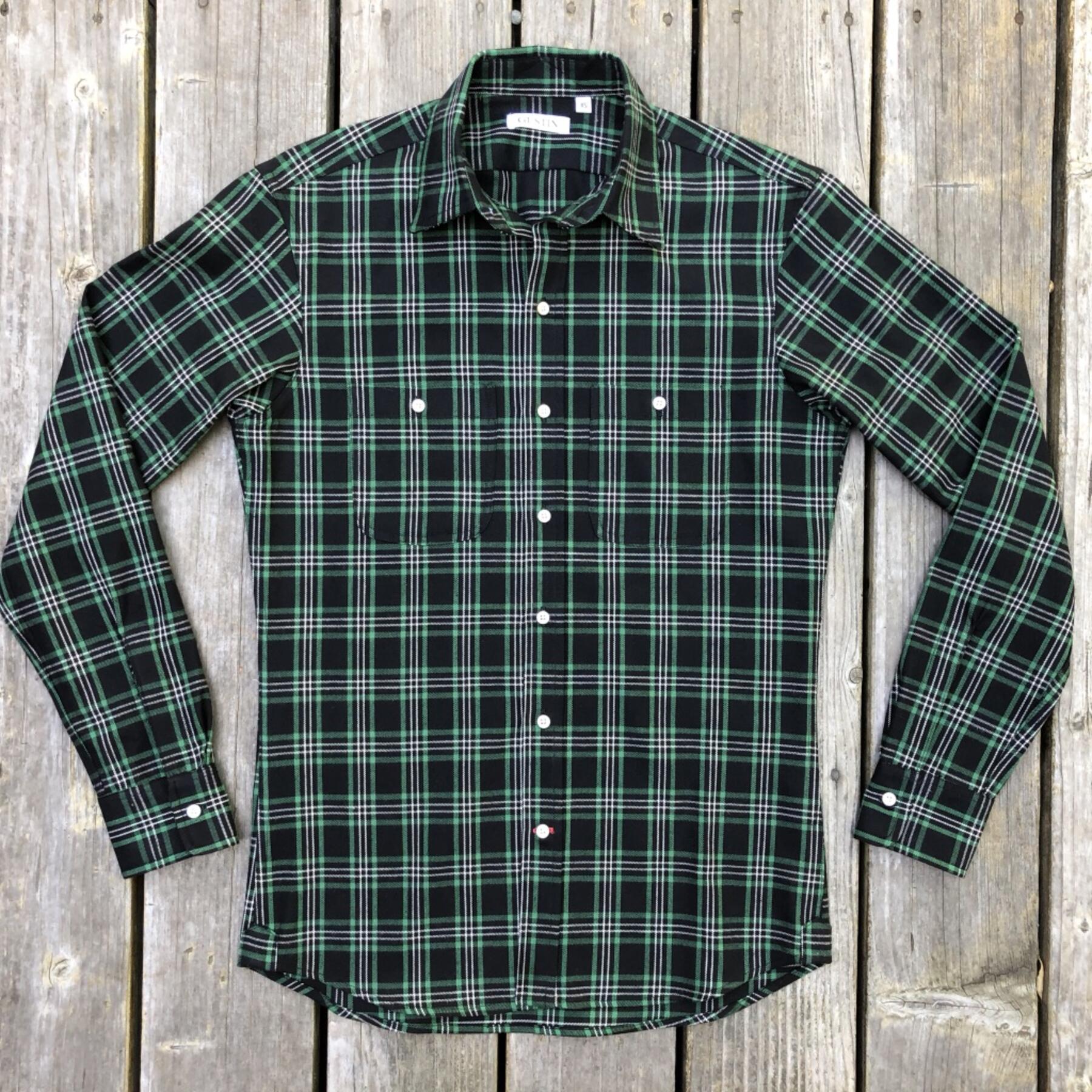 gustin #132 green black twill